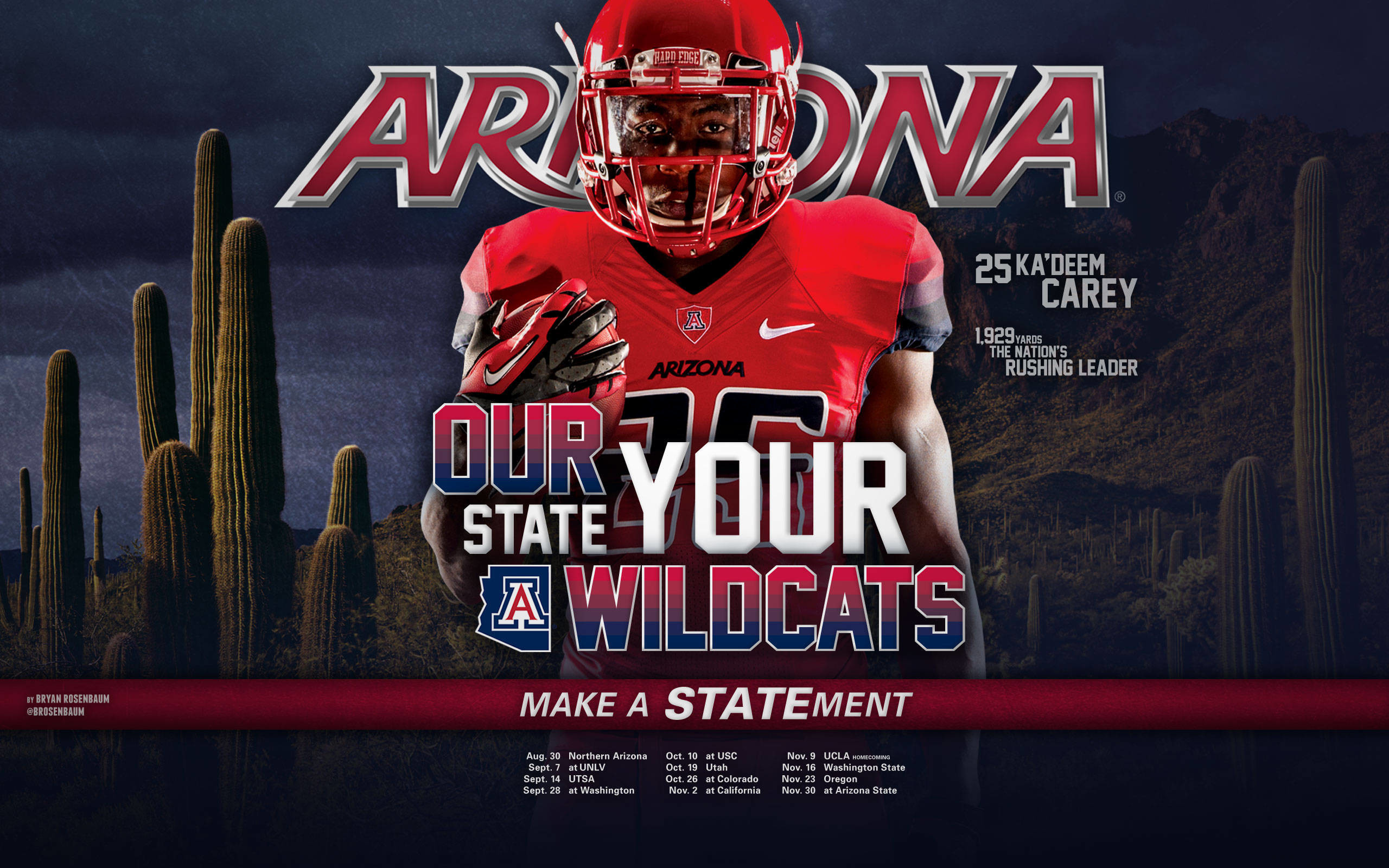 2013 Arizona Football Wallpapers The University Of - University Of Arizona Football Background - HD Wallpaper 