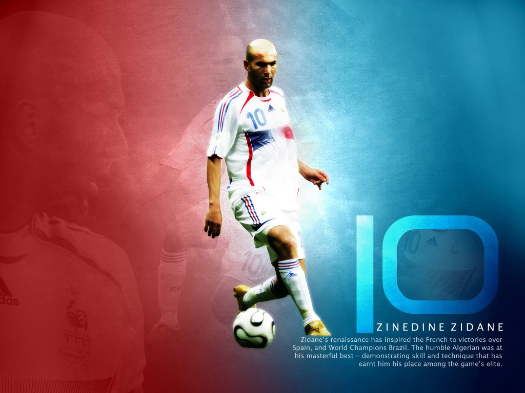 Football Wallpapers - Zinedine Zidane - HD Wallpaper 