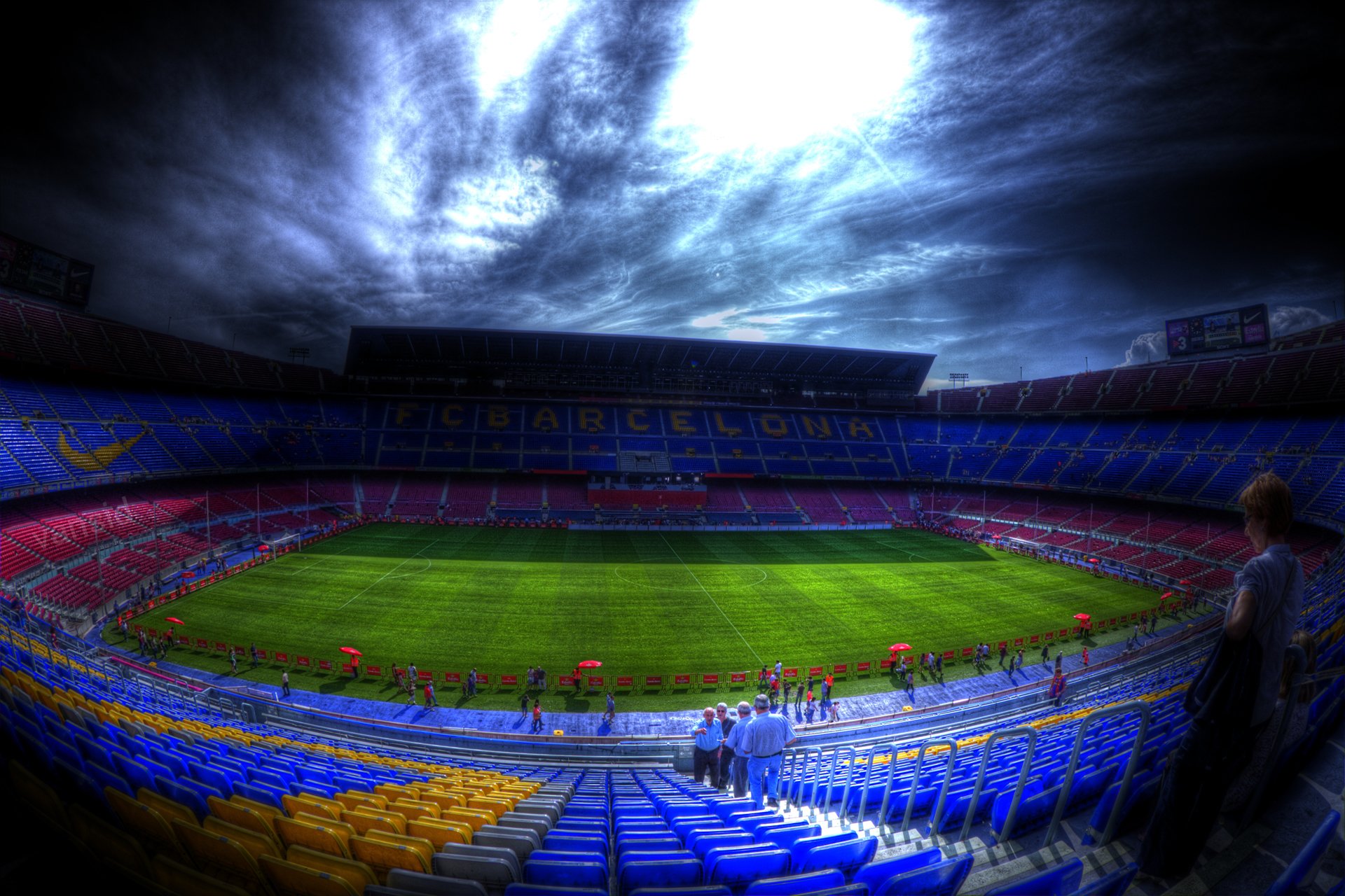 Camp Nou Stadium Background - HD Wallpaper 