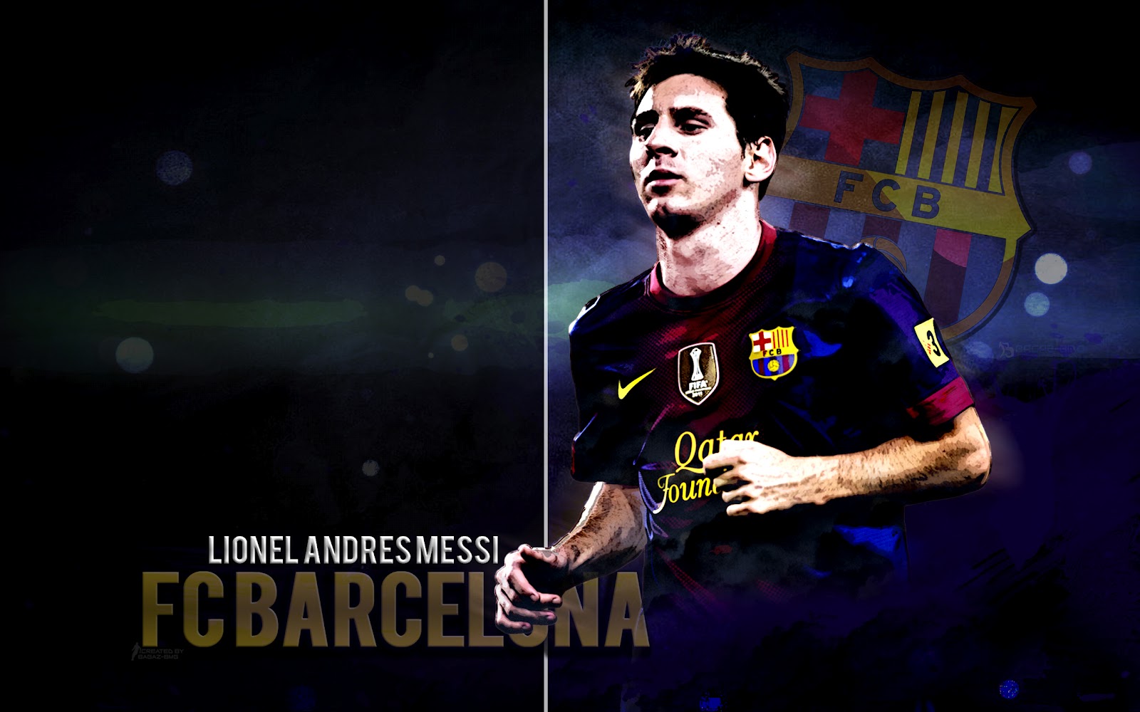 Walpaper Pemain Bola Top Dunia Terbaru 2013 Edition - Fc Barcelona Messi Wallpaper Hd - HD Wallpaper 