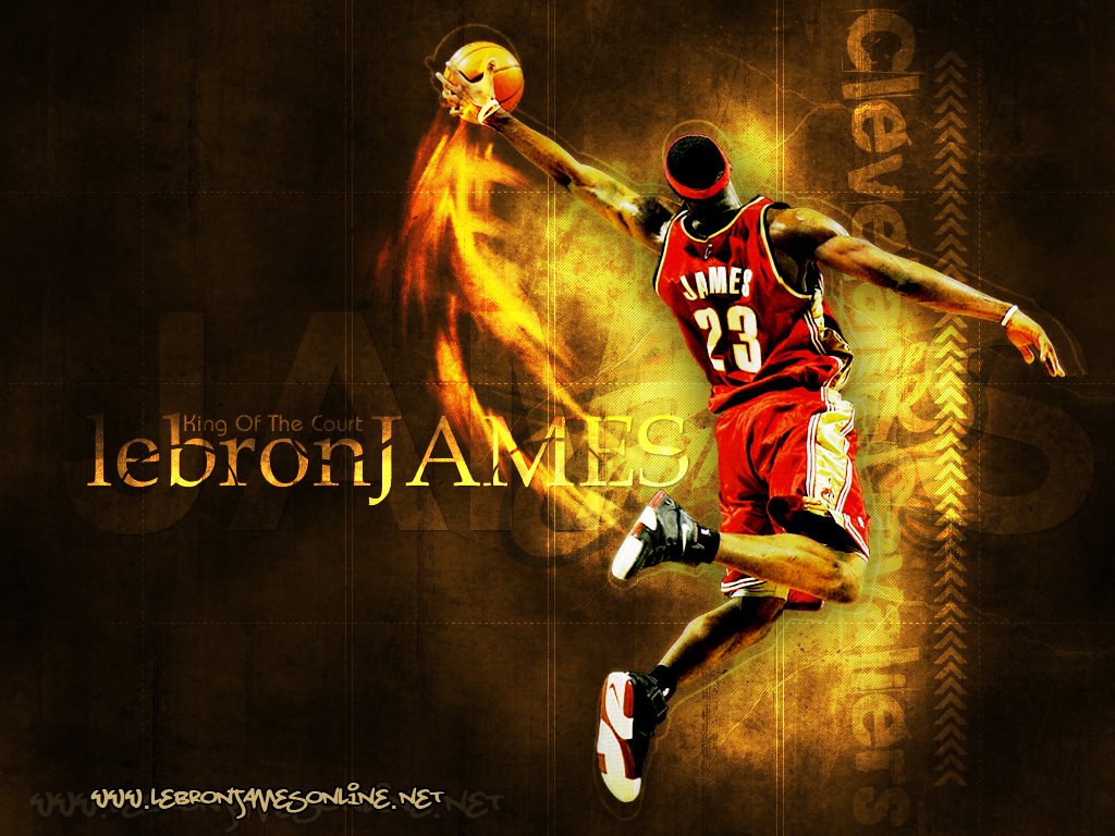 Basketball Wallpapers Hd - Lebron James Wallpaper Cavs Dunking - HD Wallpaper 