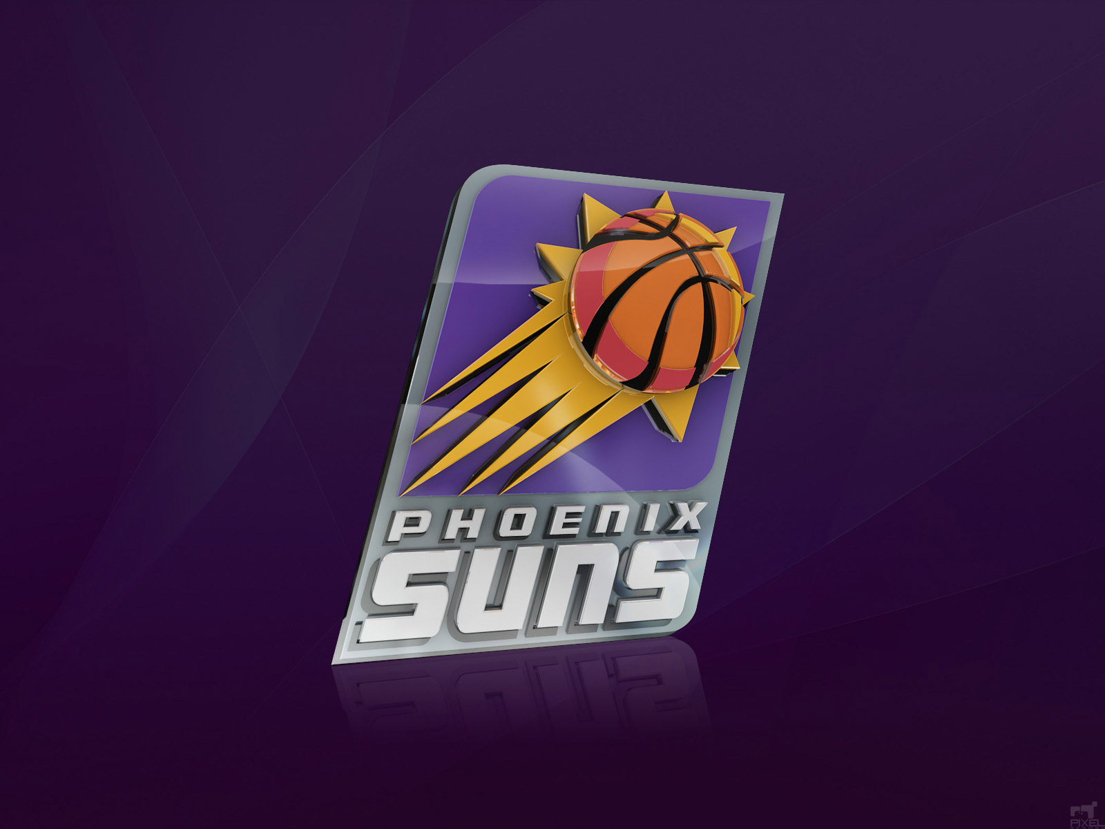 Phoenix Suns 3d Logo Wallpaper - Team All Wallpaper Nba Logo - HD Wallpaper 