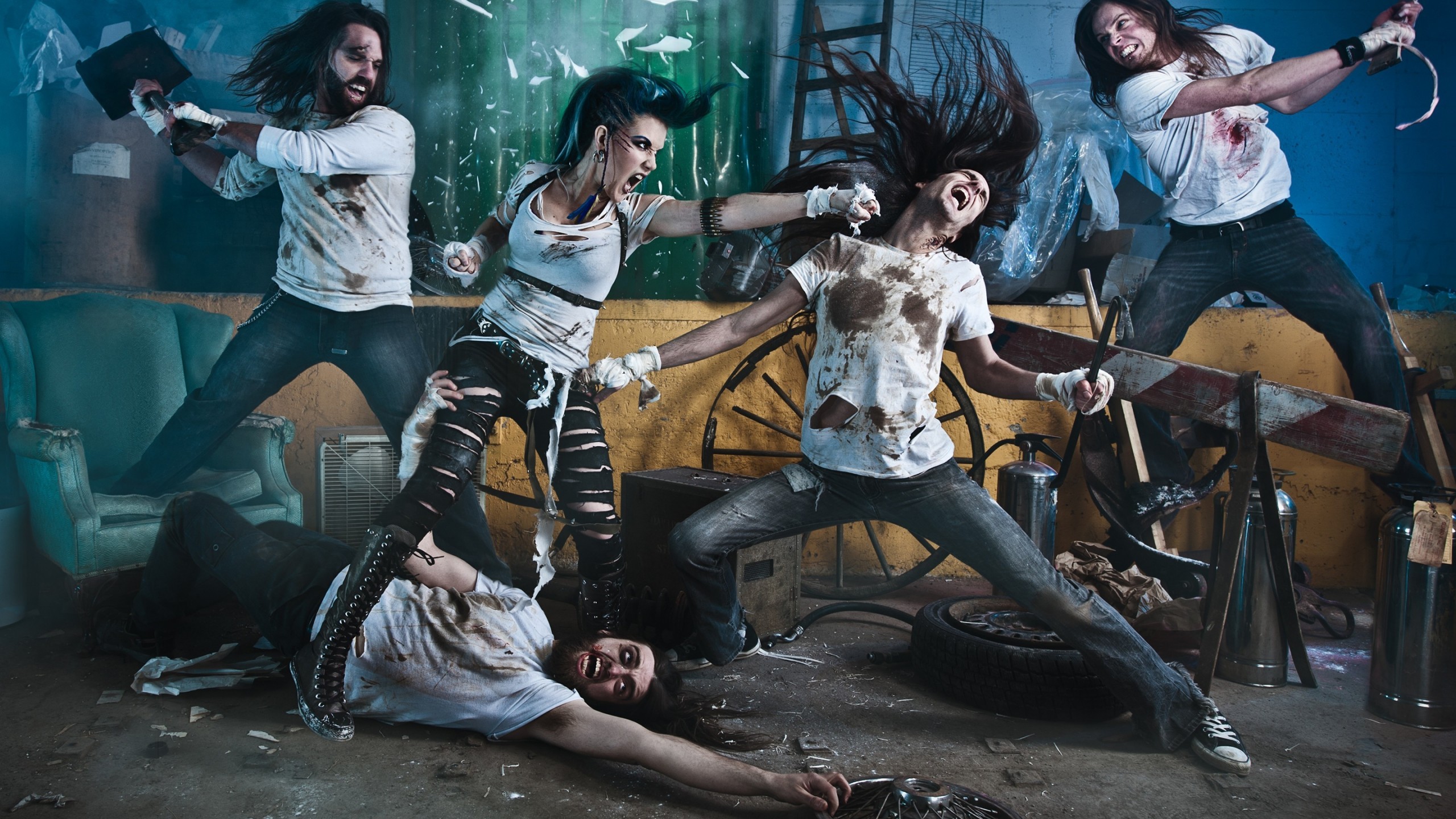 The Agonist, Metal Band, Hardcore, Heavy Metal, Music - Portrait Conceptual Family Photography - HD Wallpaper 