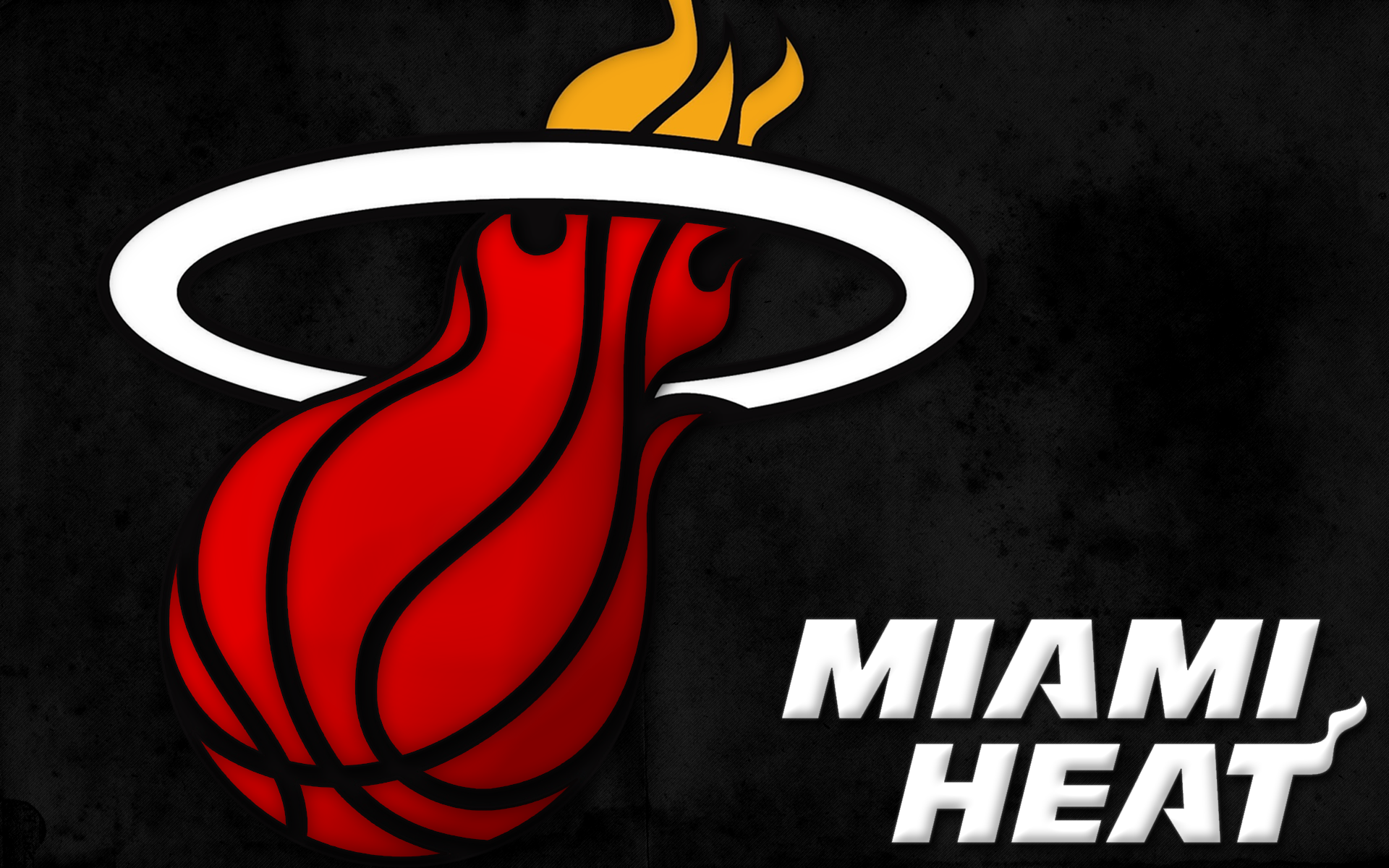 Miami Heat Basketball Nba Team Black Wallpapers Hd - Logo Wallpaper Logo Miami Heat - HD Wallpaper 