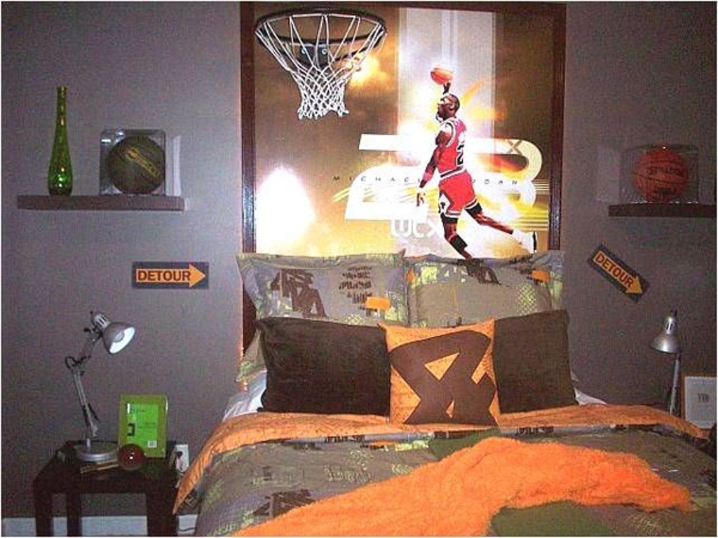 Cool Basketball Bedroom - HD Wallpaper 