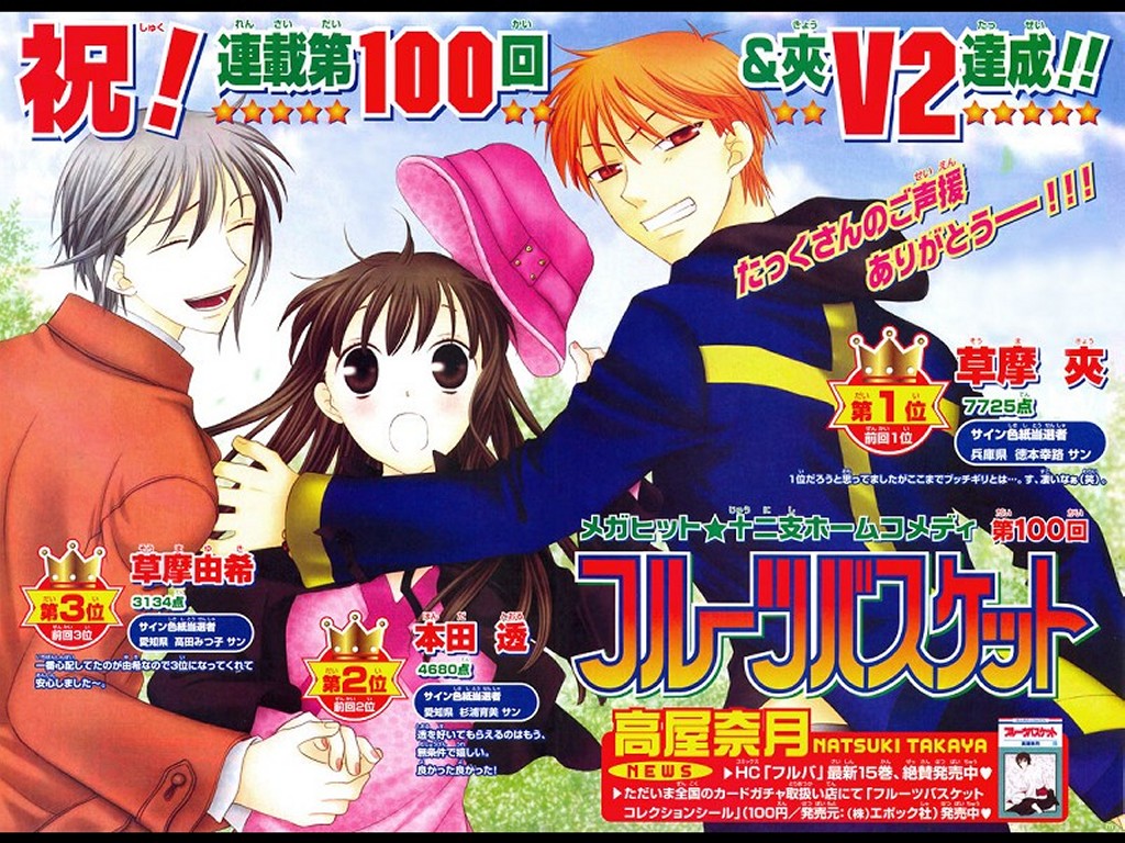 Fruits Basket - Fruits Basket Kyo And Tohru - HD Wallpaper 