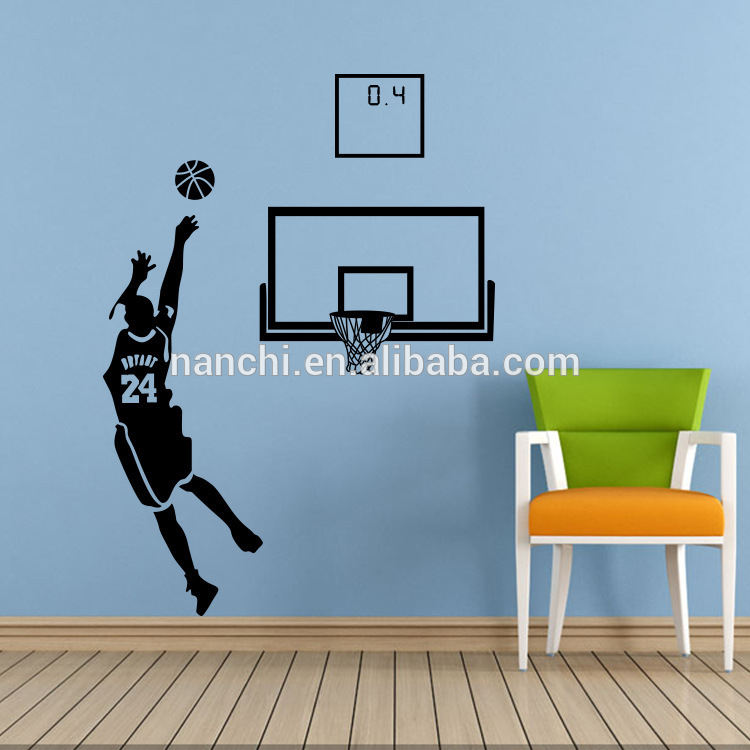 Baru Bola Basket Pengetahuan, Kamar Tidur, S/m/l Wallpaper - Basketball Court Wall Stickers - HD Wallpaper 