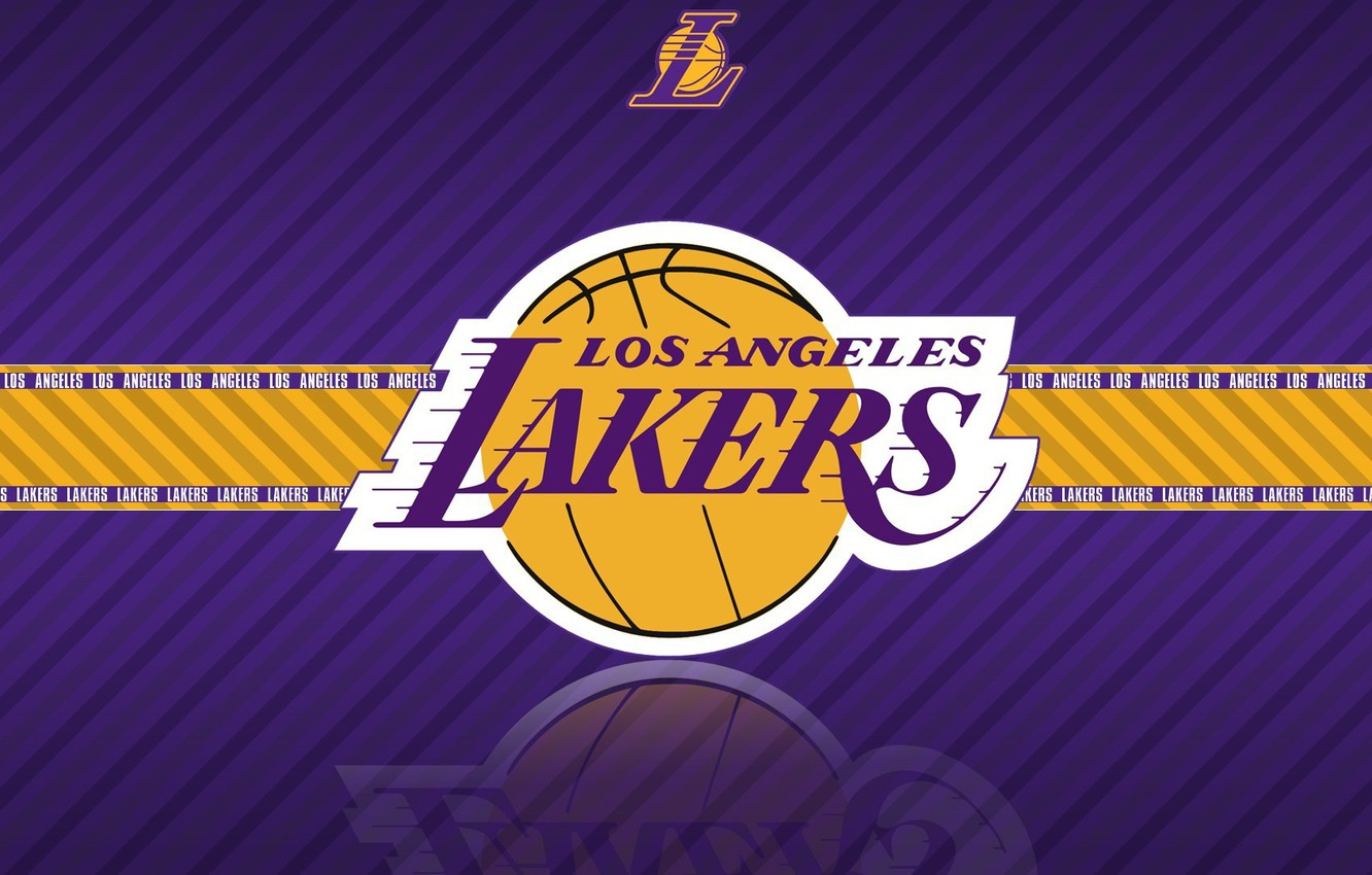 Photo Wallpaper Wallpaper, Sport, Logo, Basketball, - Logo Los Angeles Lakers 2018 - HD Wallpaper 