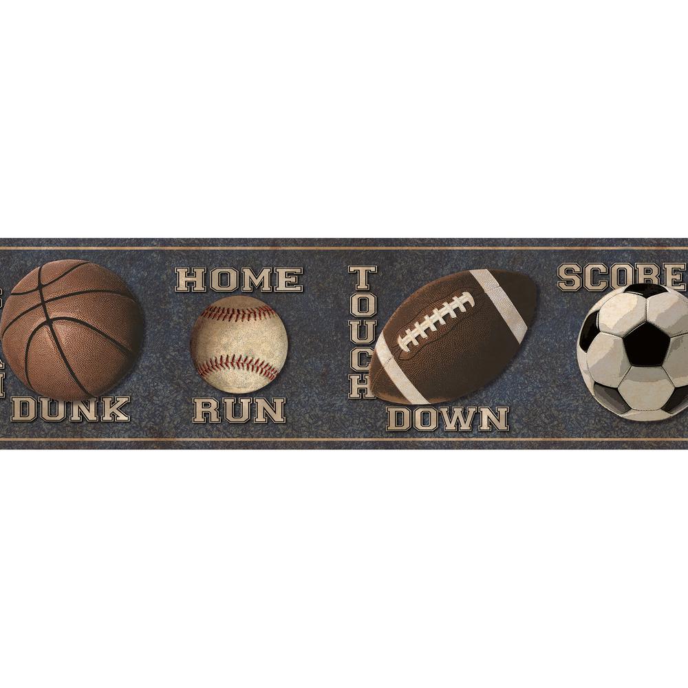 Brewster Slam Dunk Sports Toss Border Wallpaper - HD Wallpaper 