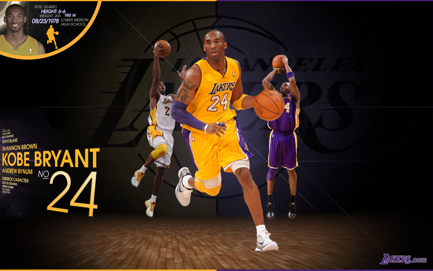 Kobe Bryant Lakers 2012 Wallpaper Basketwallpapers - Nba Wallpapers For Chromebook 1080p - HD Wallpaper 