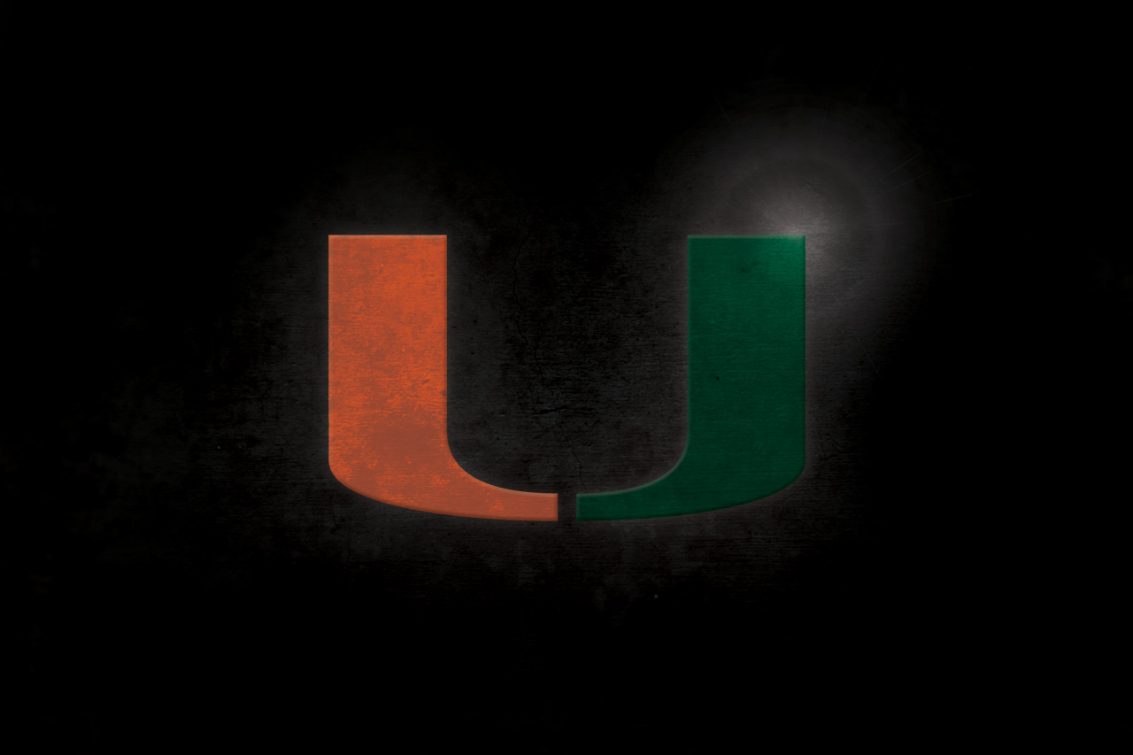 Black University Of Miami - HD Wallpaper 