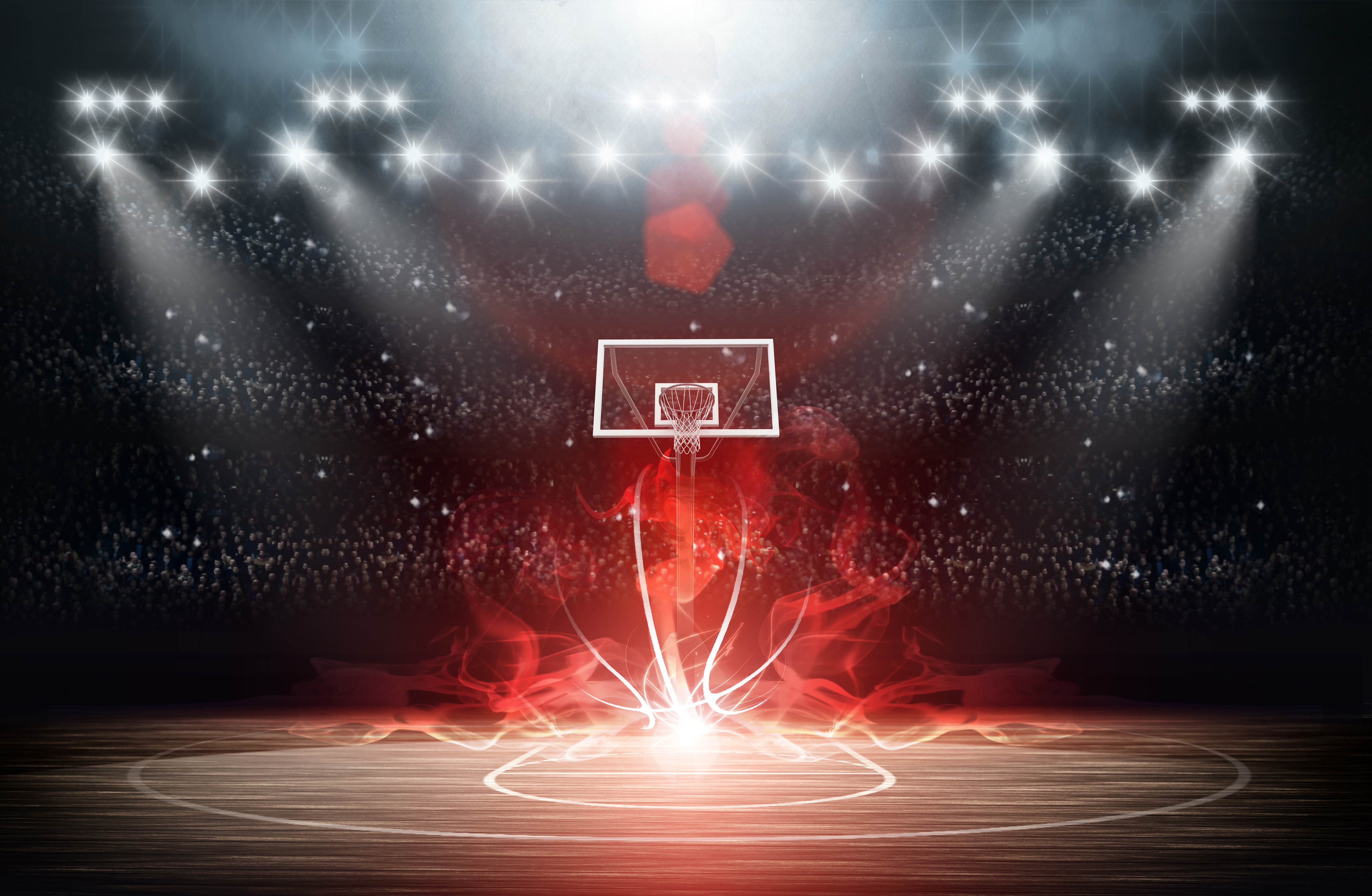 High Resolution Basketball Court Background - HD Wallpaper 