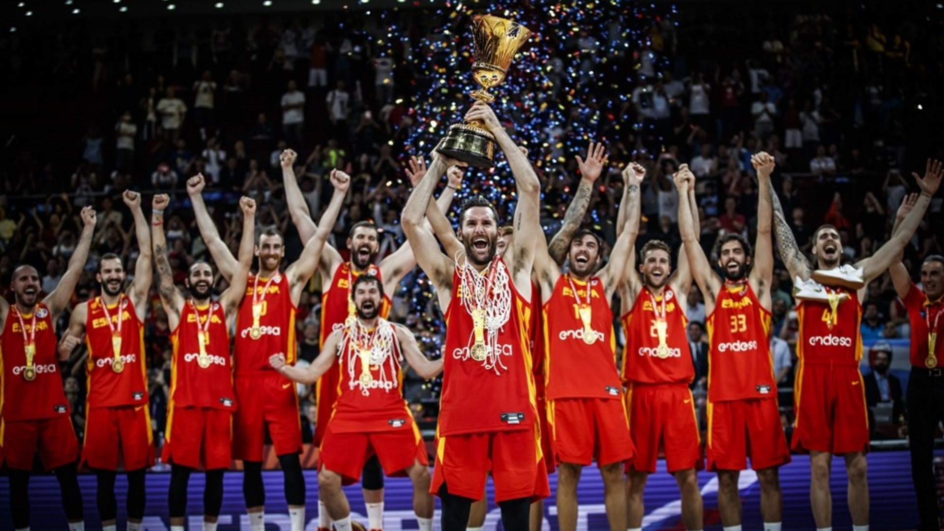 España Rudy Trofeo - España Baloncesto Campeona Del Mundo - HD Wallpaper 