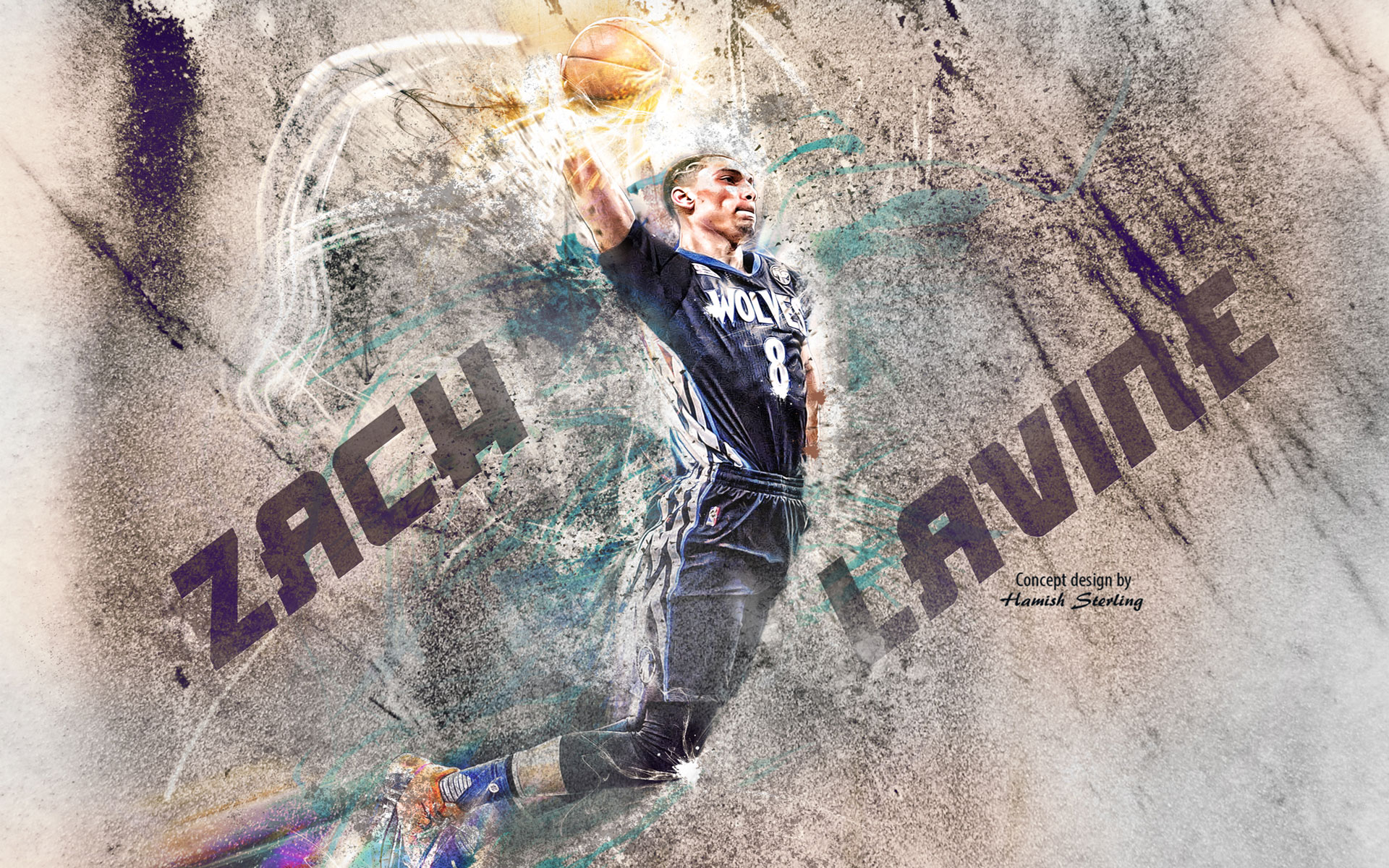 Zach Lavine 2016 Slam Dunk Wallpaper - Poster - HD Wallpaper 