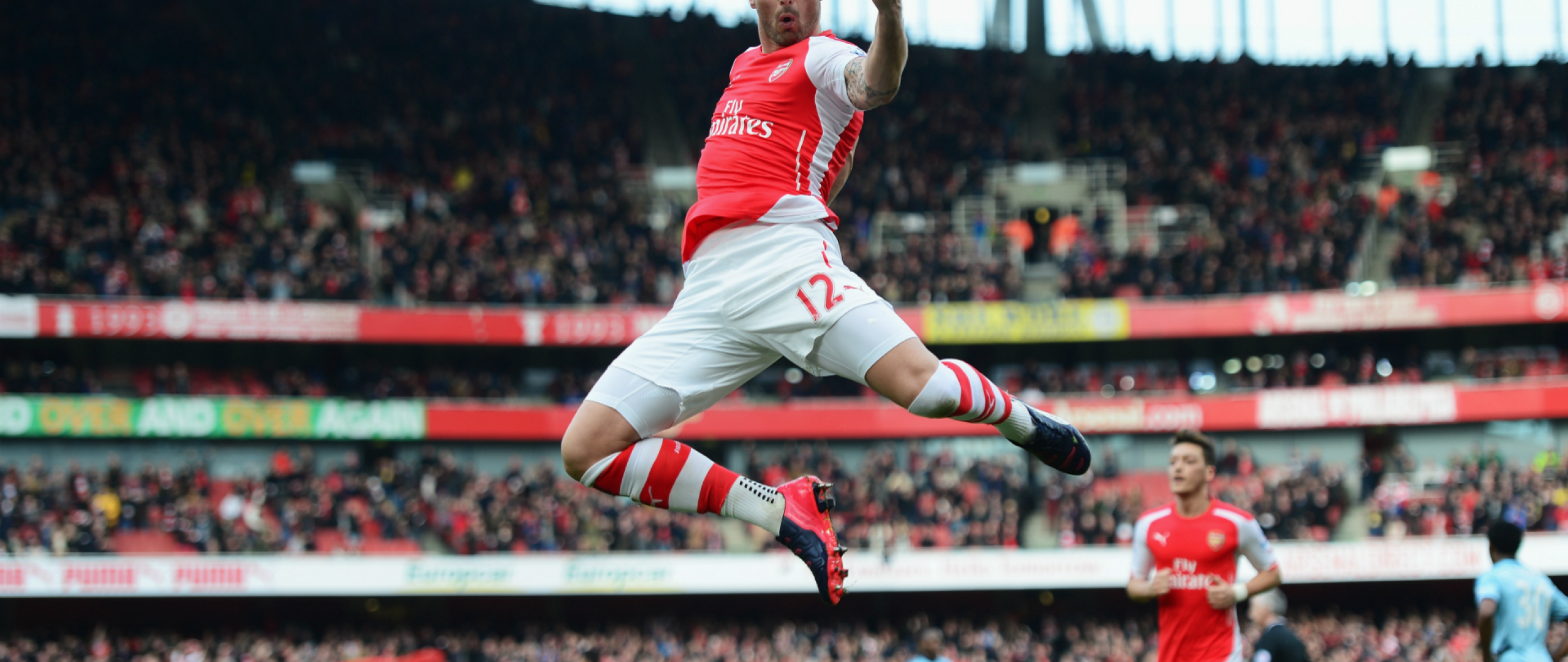 Olivier Giroud Arsenal Celebration - HD Wallpaper 