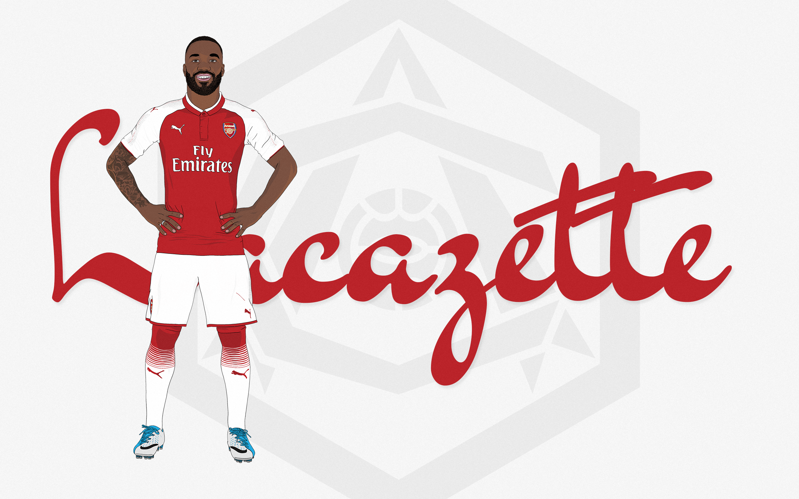 Arsenal Backgrounds Of Lacazette - HD Wallpaper 