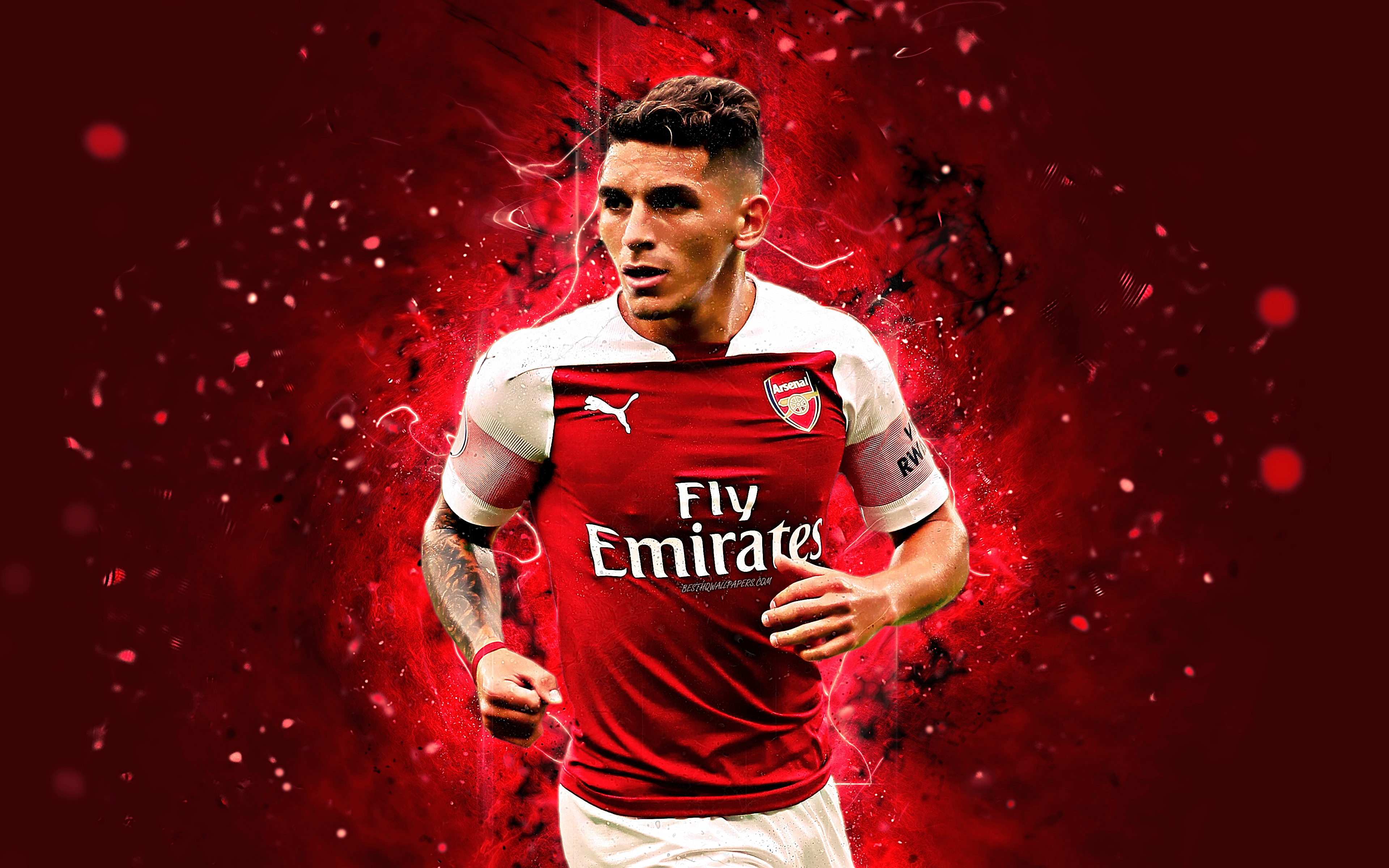 Lucas Torreira, 4k, Abstract Art, Uruguayan Footballer, - HD Wallpaper 