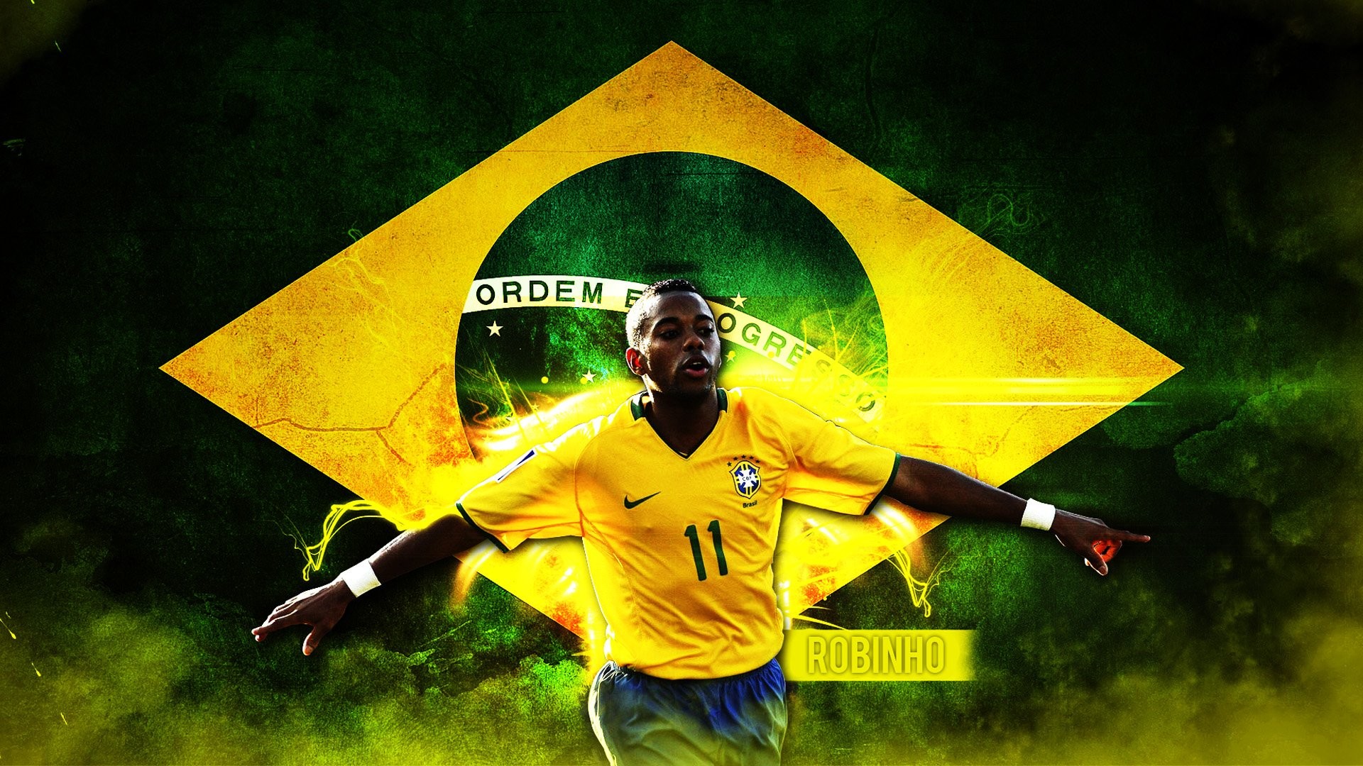 Brazil Soccer Wallpaper Free Download - Brazil World Cup 2010 - HD Wallpaper 