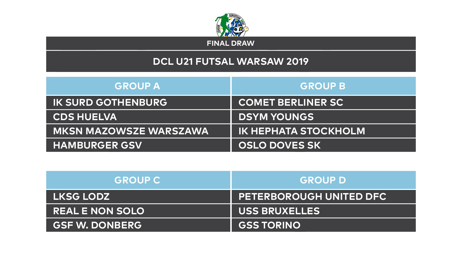 Download This File - Men's Deaf Futsal Dcl Under 21 European Champions League - HD Wallpaper 