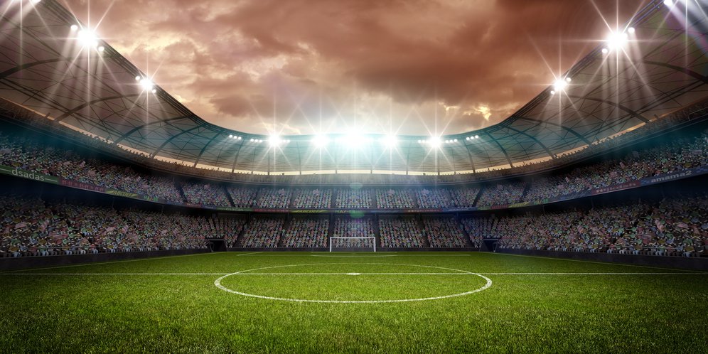 Stadion Sepak Bola - Football Stadium - HD Wallpaper 