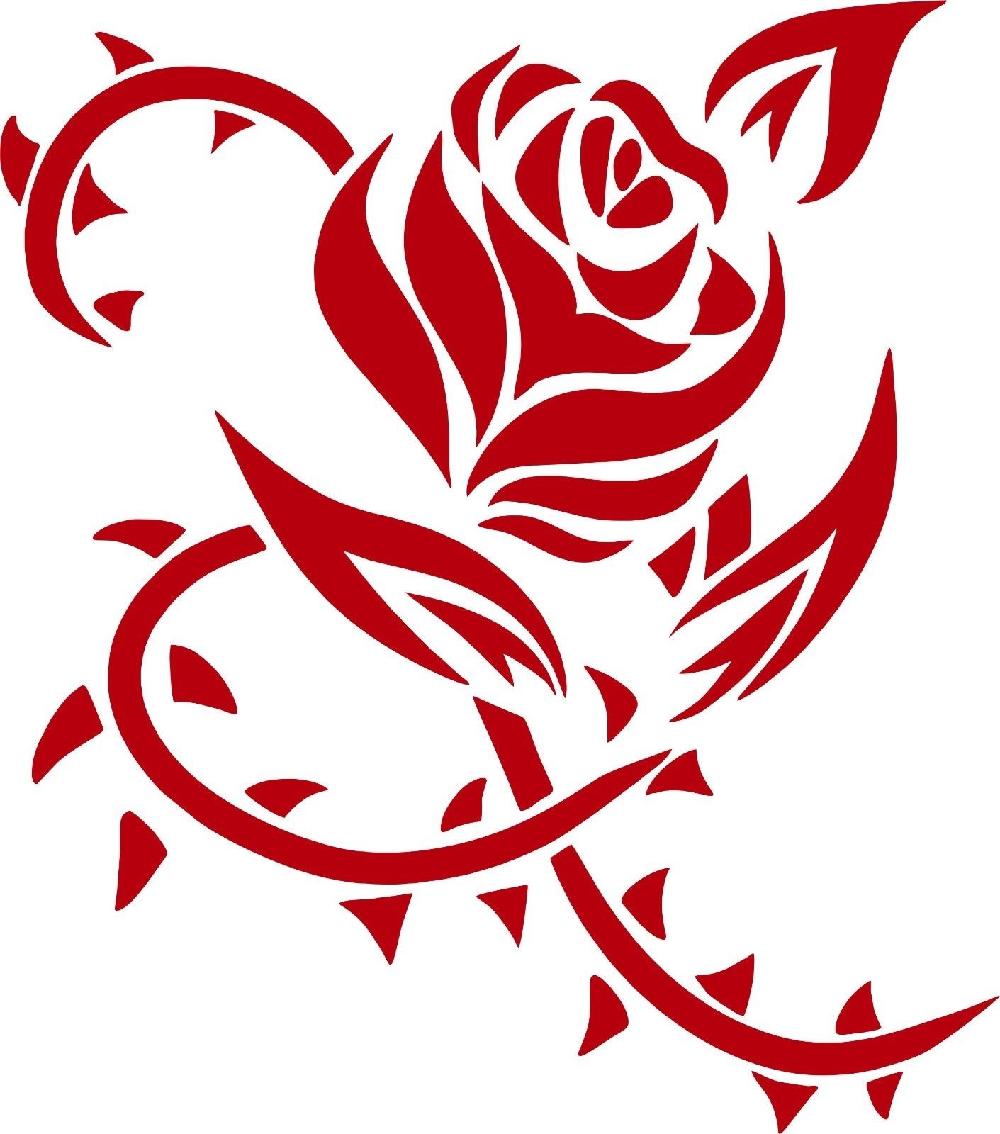 Tribal Roses Tattoos - HD Wallpaper 