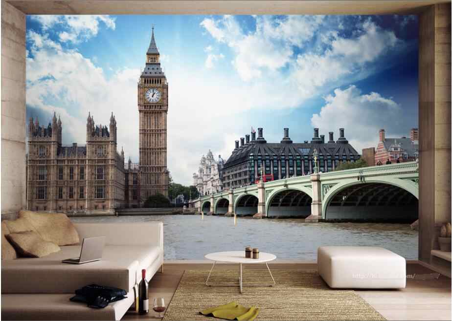Custom Mural 3d Photo Wallpaper London Thames Big Ben - 英國 倫敦 大 笨 鐘 - HD Wallpaper 