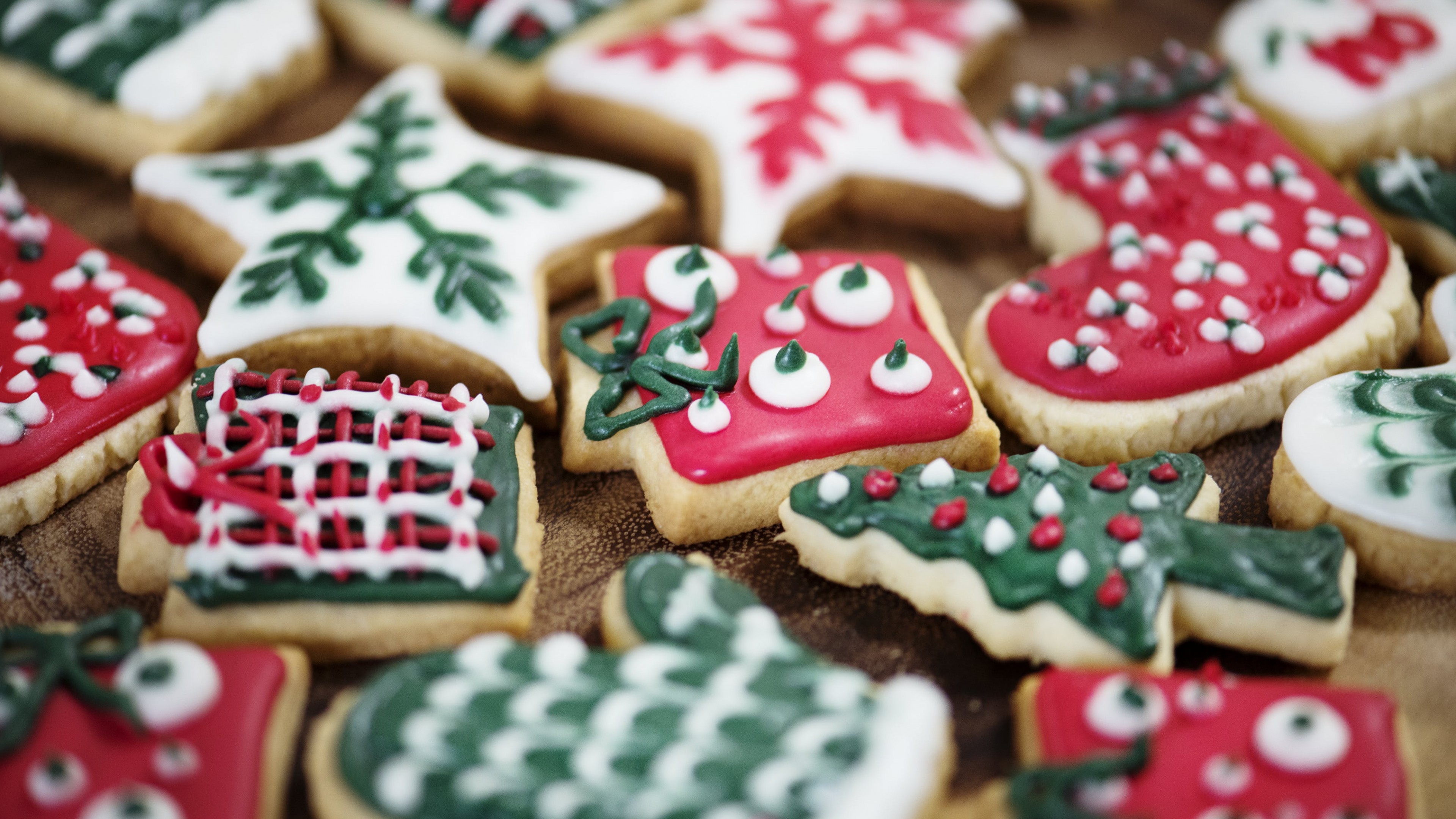 Christmas Cookies Wallpaper Hd - HD Wallpaper 
