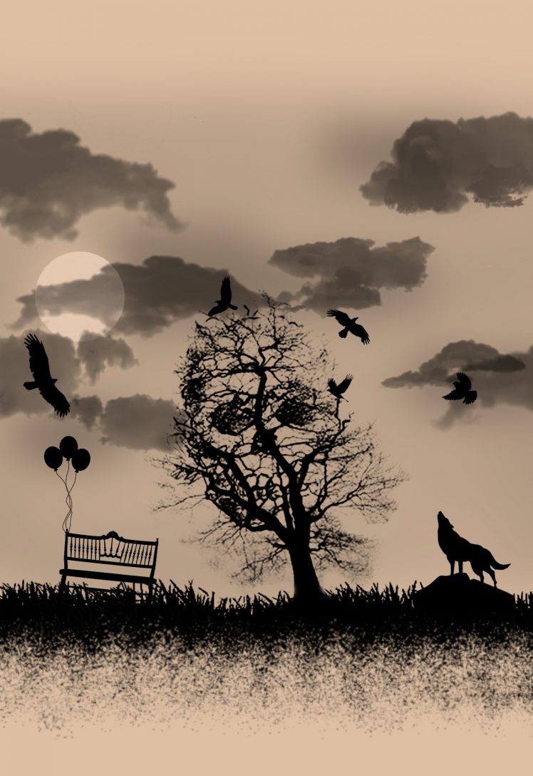 Tree Wallpaper Skull Hd - HD Wallpaper 