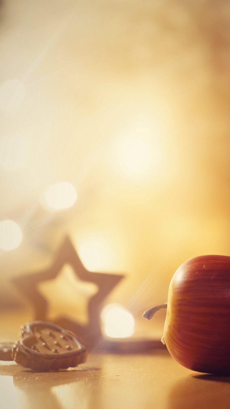 Wallpaper Apples, Christmas, Cookies - Hd Apple Christmas - HD Wallpaper 