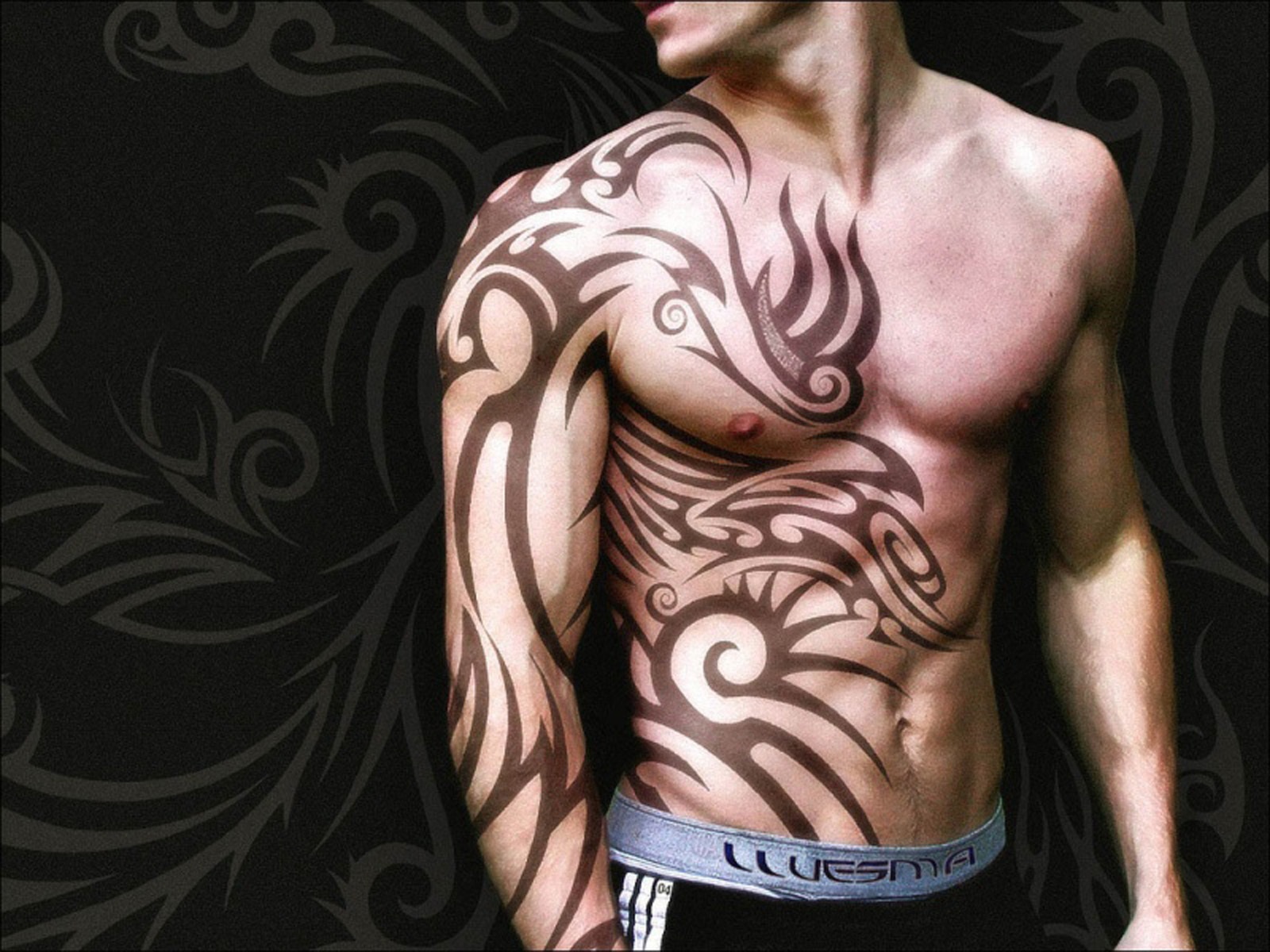 Nice Tattoo Desing - Tribal Tattoo - HD Wallpaper 