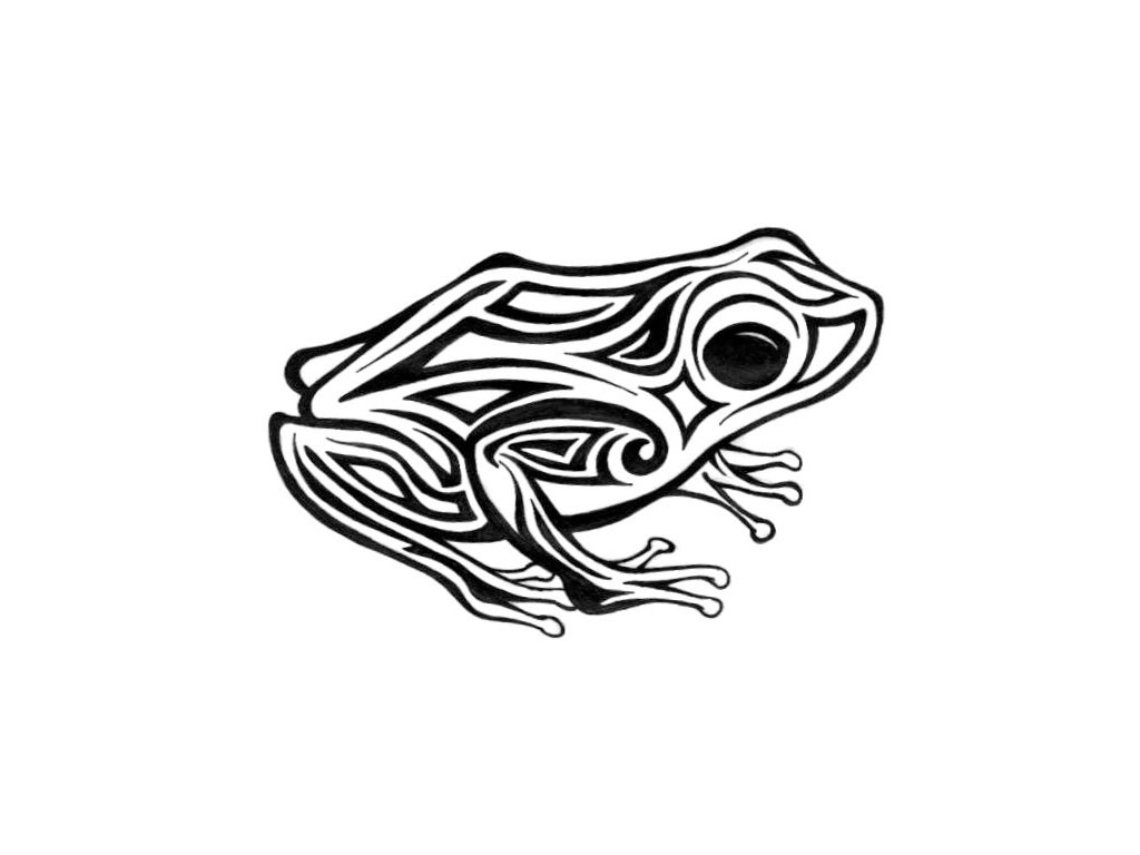 Tribal Frog - HD Wallpaper 