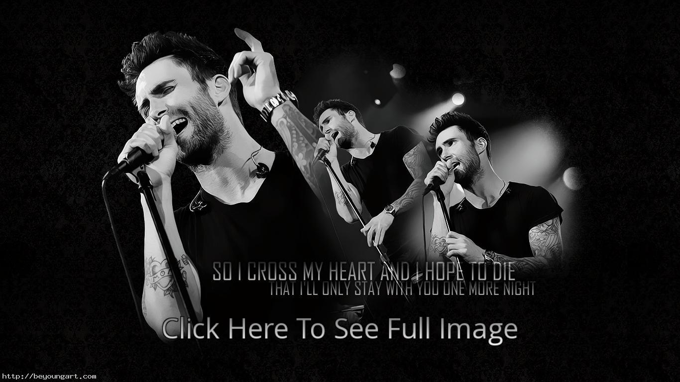 Adam Levine Maroon 5 Black And White - Adam Levine - HD Wallpaper 