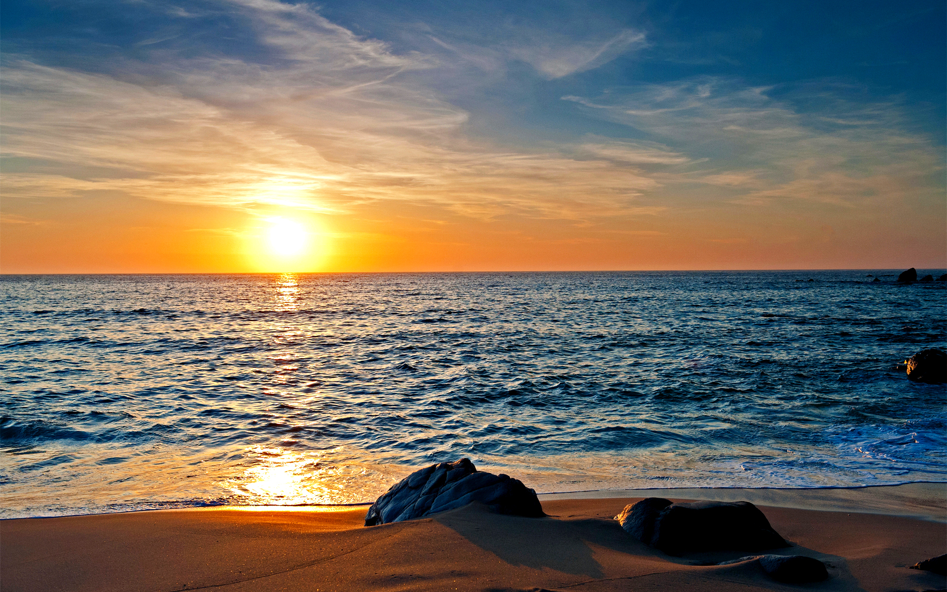 Beautiful Sunset Wallpaper - HD Wallpaper 