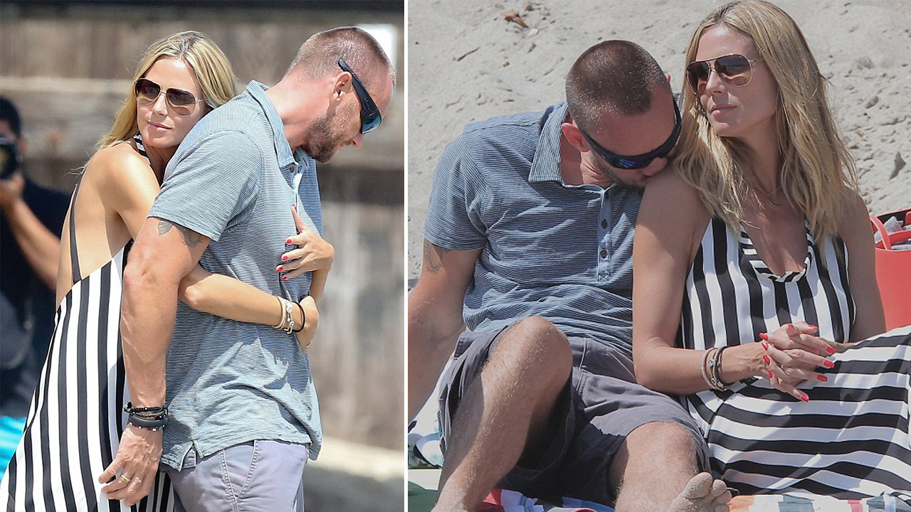 Heidi Klum And Her Sexy Bodyguard Wallpaper - Girl - HD Wallpaper 