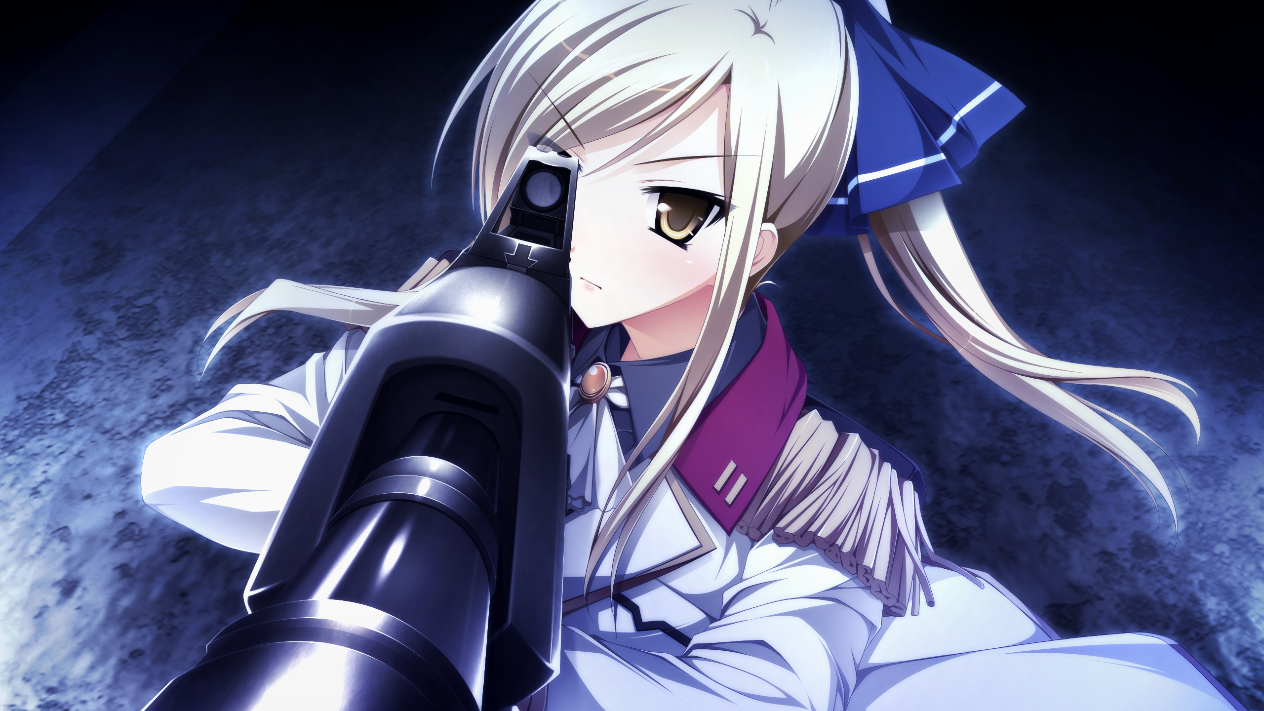 Wallpaper - Blonde Girl Sniper Anime - HD Wallpaper 