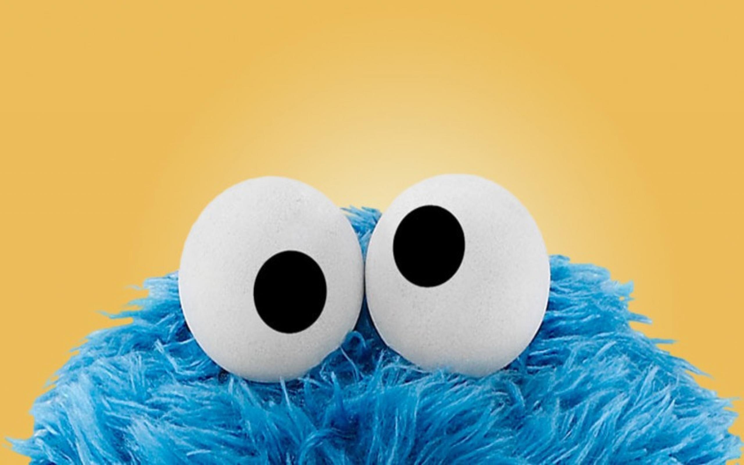 #776pbgx Cookie Monster Wallpaper - Cookie Monster Eyes - HD Wallpaper 