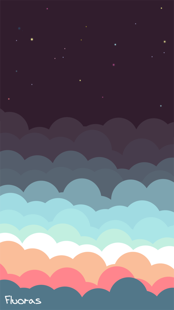 Fluffy Curly Clouds Wallpaper Iphone - Illustration Iphone Wallpaper Hd - HD Wallpaper 