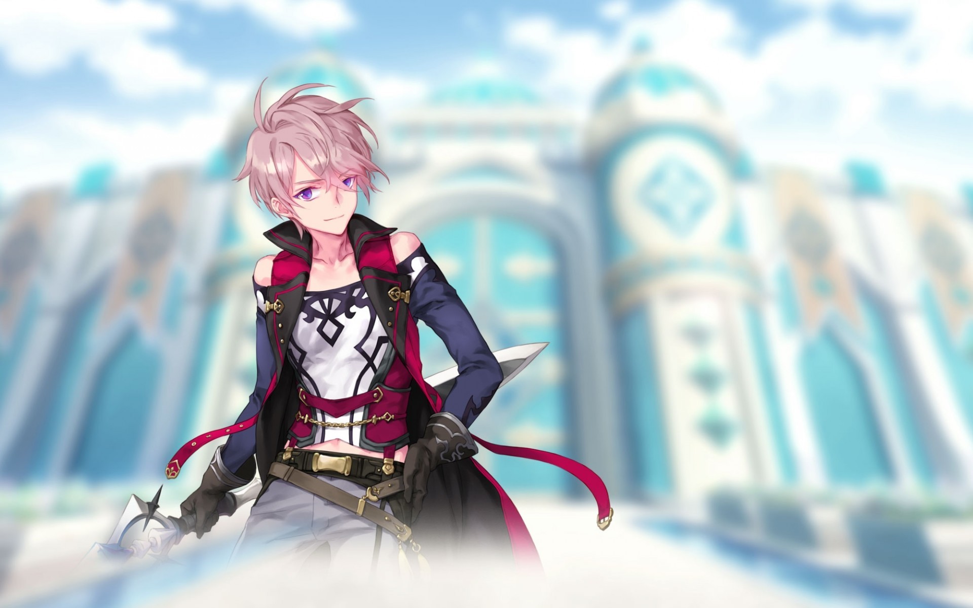 Teria Saga, Wise, Anime Mobile Rpg, Pink Hair, Character - Teria Saga Pink - HD Wallpaper 