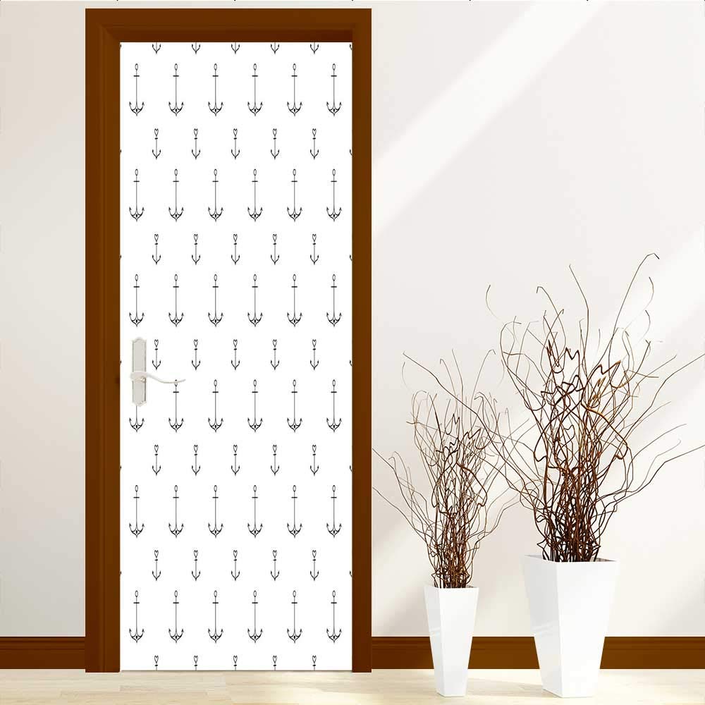 Analisahome Door Wall Mural Wallpaper Stickers Old Sticker