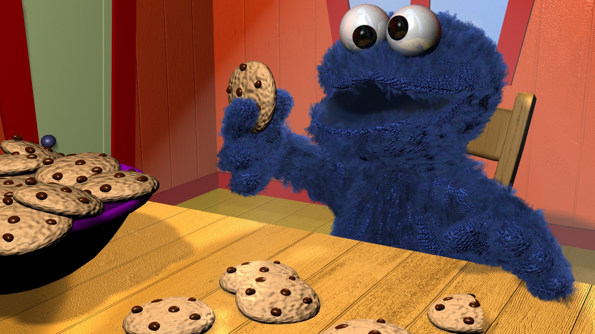 Backgrounds Cookie Monster Backgrounds 
 Data Src Cookie - Teddy Bear - HD Wallpaper 