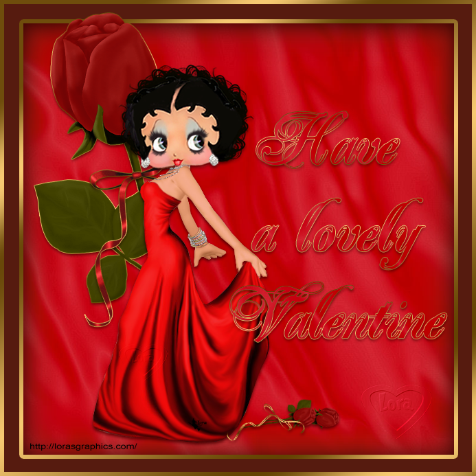 Happy Valentine Betty Boop - HD Wallpaper 