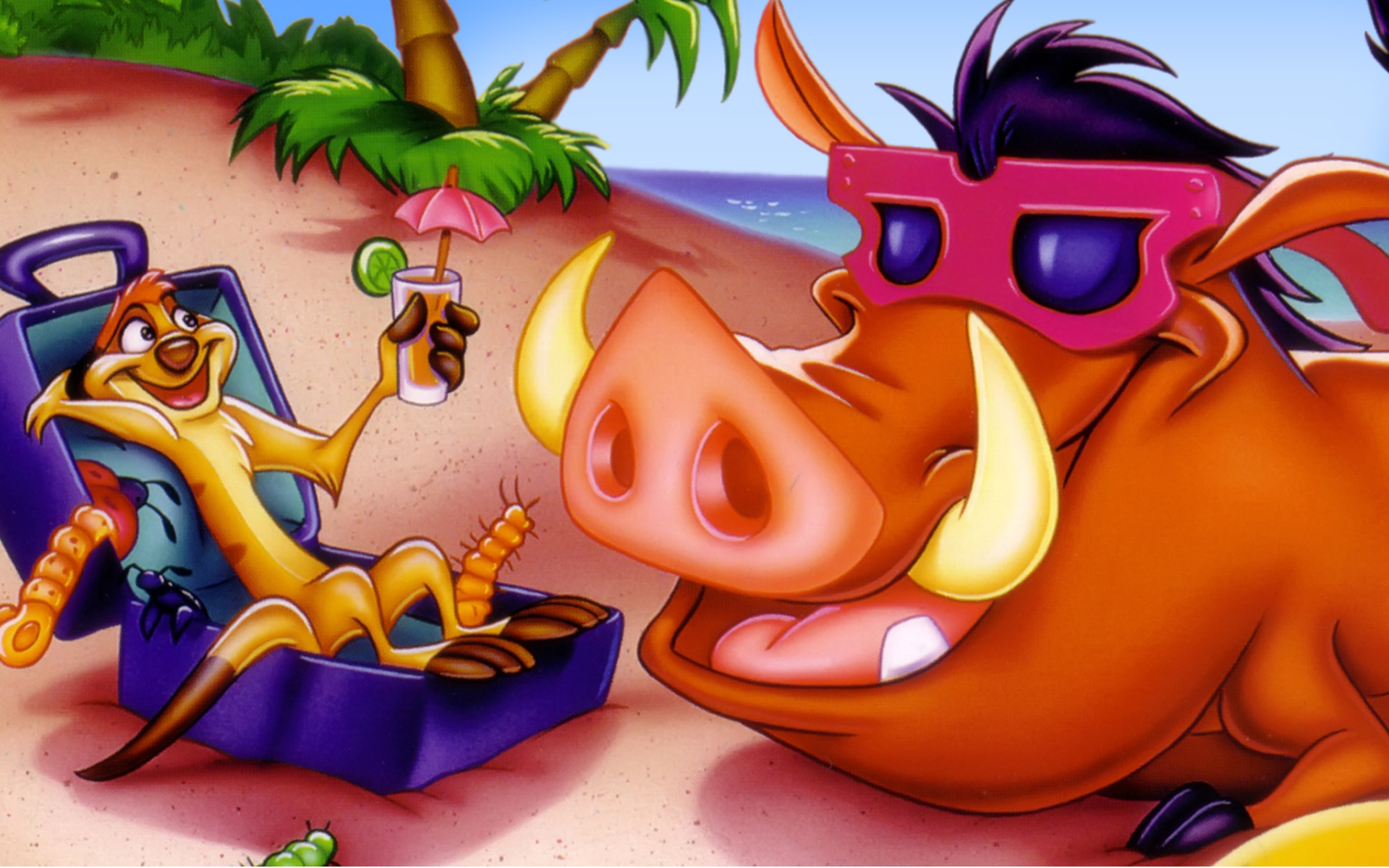 Timon And Pumbaa Party - 1920x1200 Wallpaper 