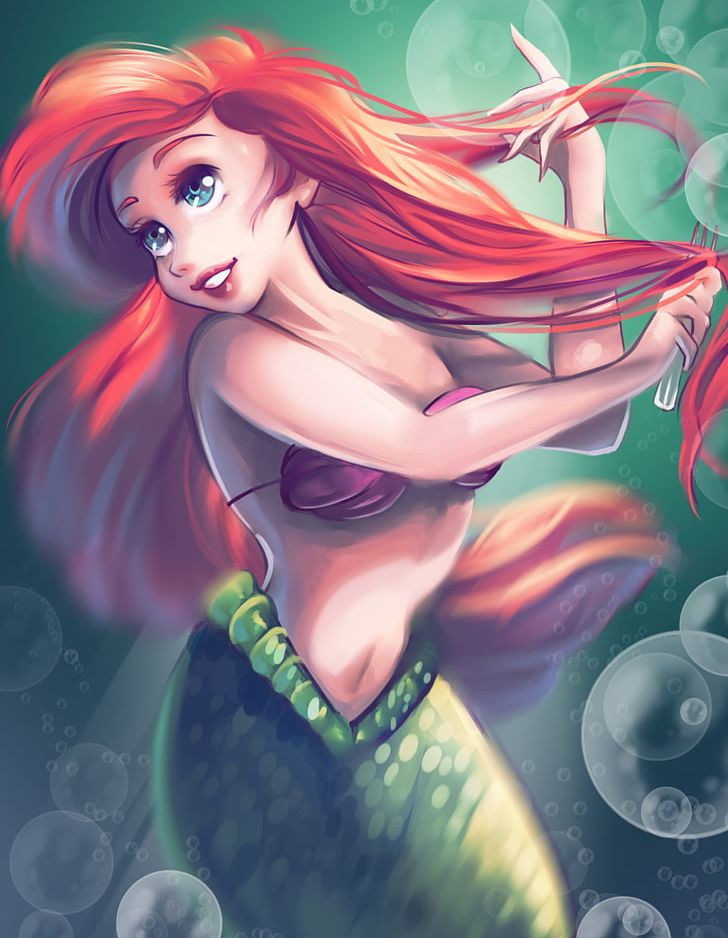 Ariel Rapunzel The Little Mermaid Anime Disney Princess - Anime Little Mermaid Ariel - HD Wallpaper 