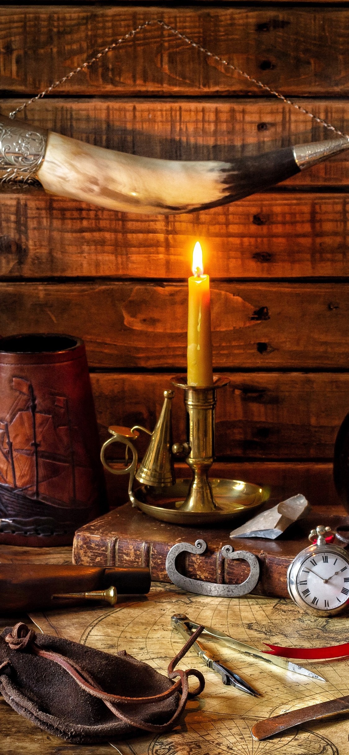 Iphone Wallpaper Still Life, Candle, Flame, Skull - Wallpaper - HD Wallpaper 