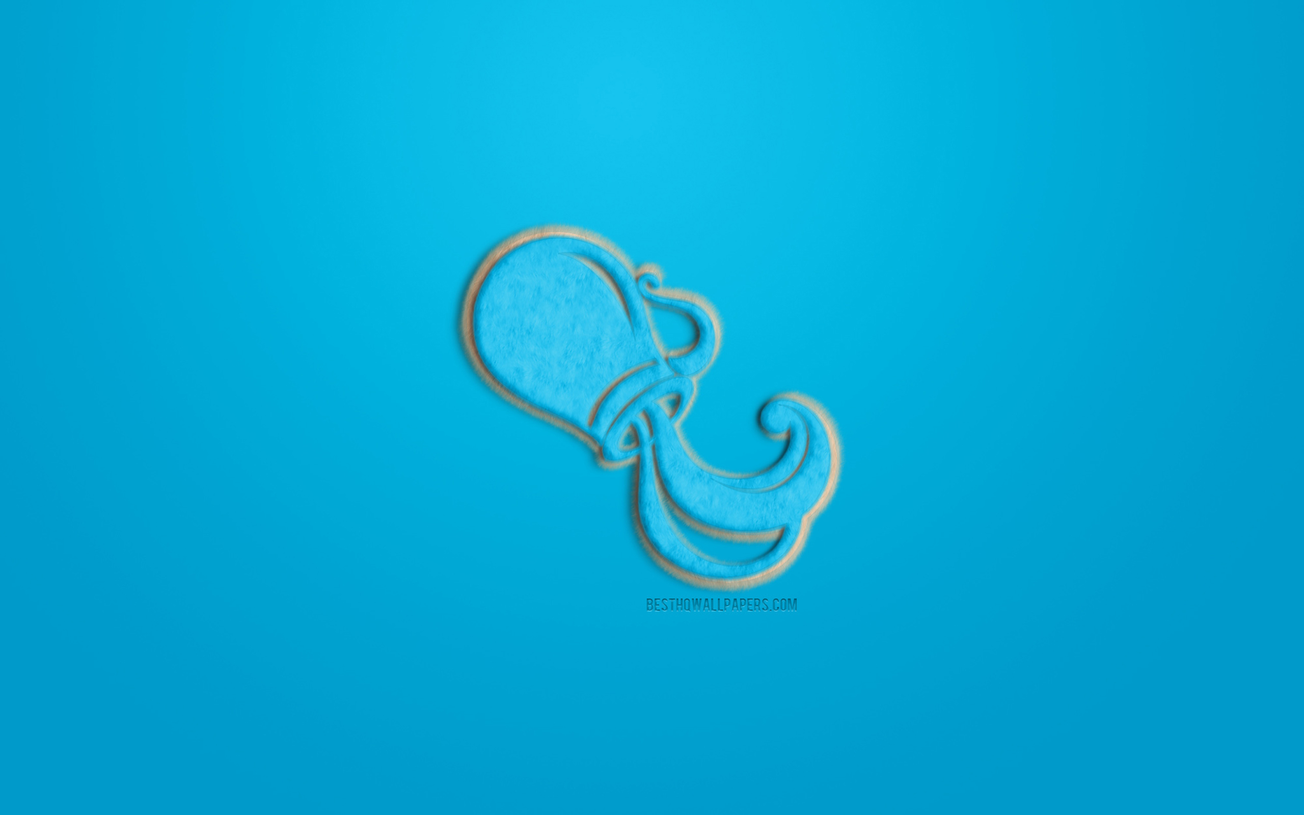 Aquarius Zodiac Sign, Blue Fur Sign, Horoscope Signs, - Graphic Design - HD Wallpaper 