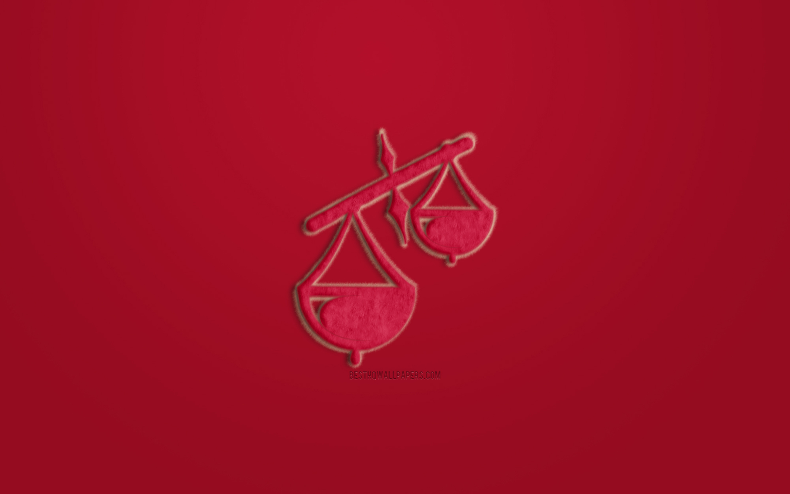 Libra Zodiac Sign, Purple Fur Sign, Horoscope Signs, - Graphic Design - HD Wallpaper 