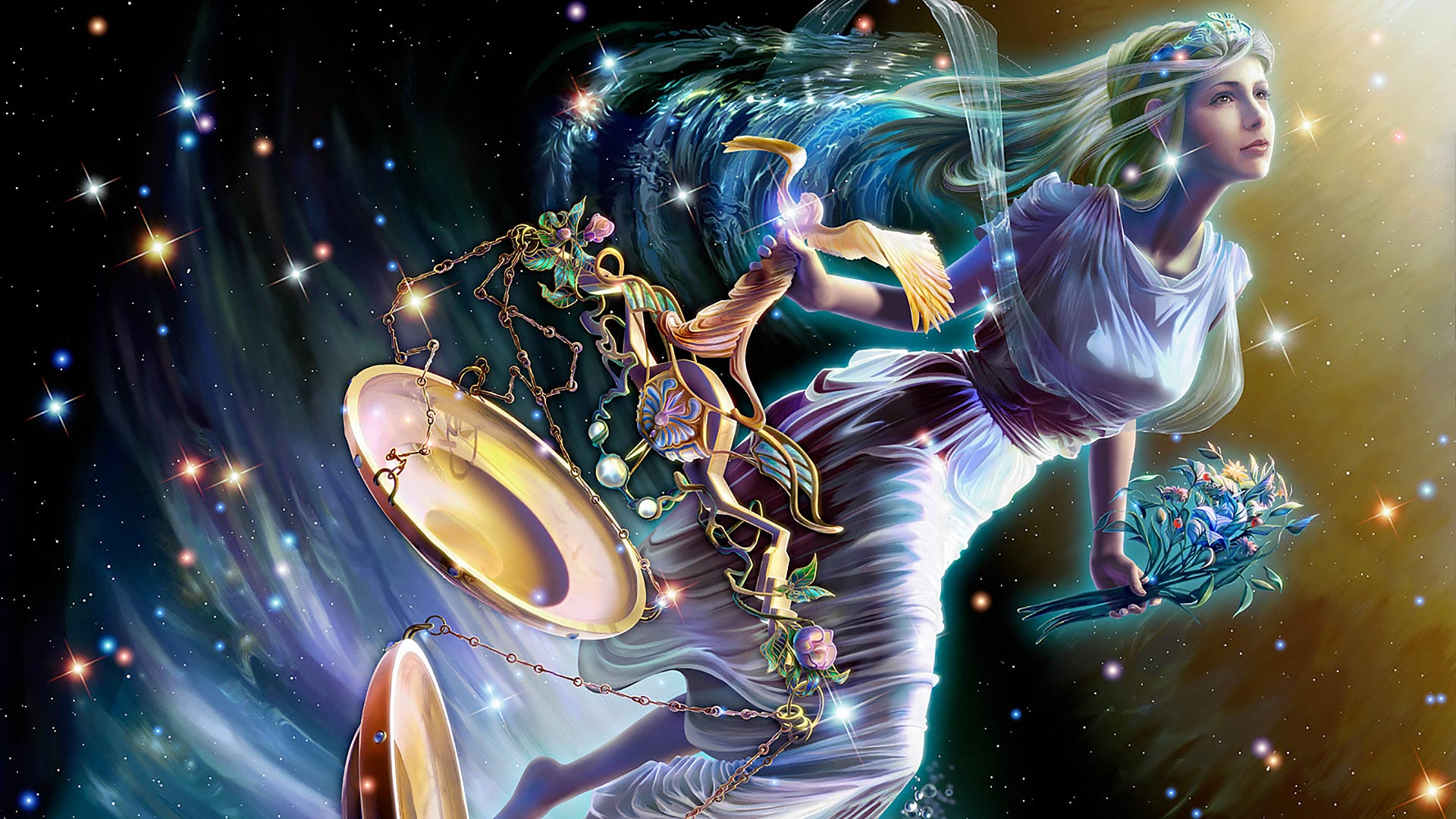 Fantasy Women Angel Art - HD Wallpaper 