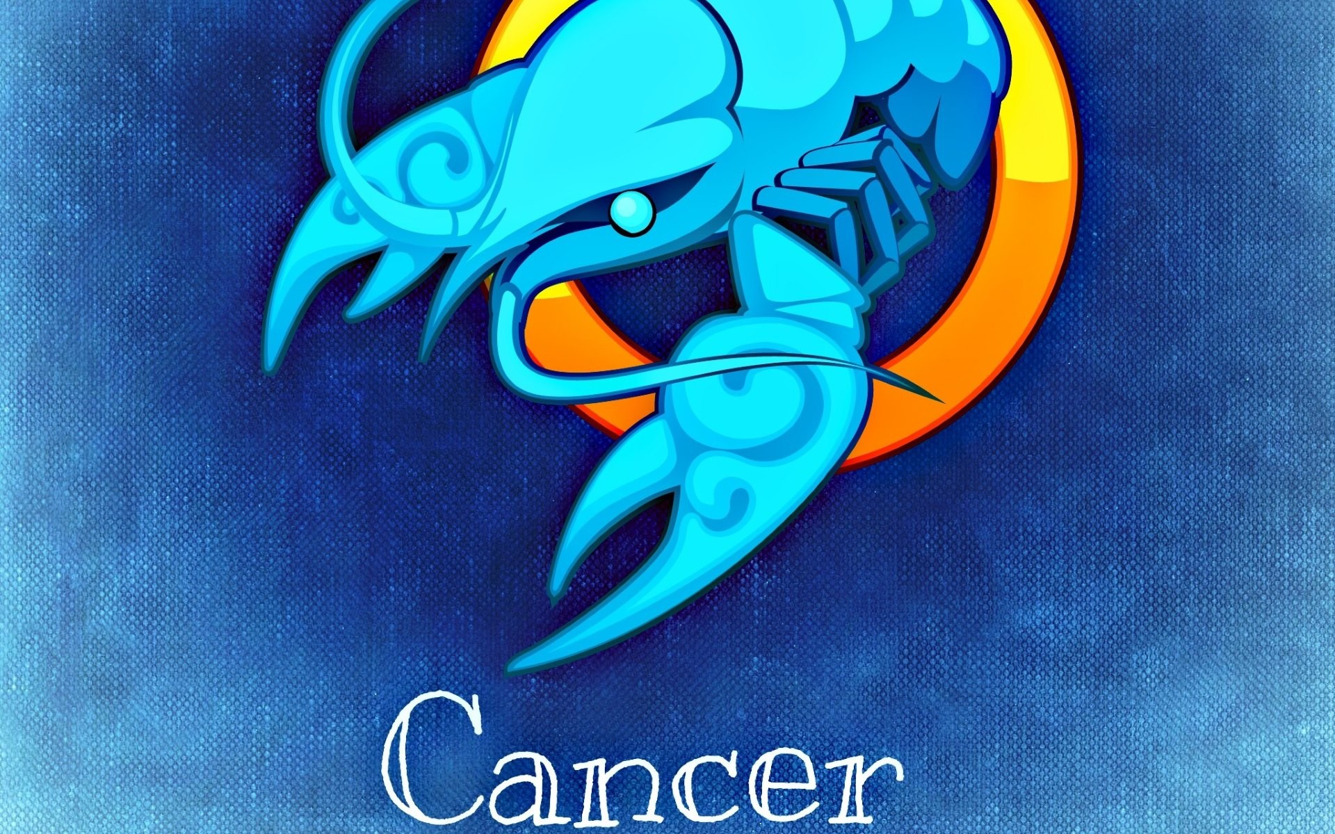 Wallpaper - Horoscope - Cancer - Widescreen Desktop - Zodiac Sign Cancer Hd - HD Wallpaper 