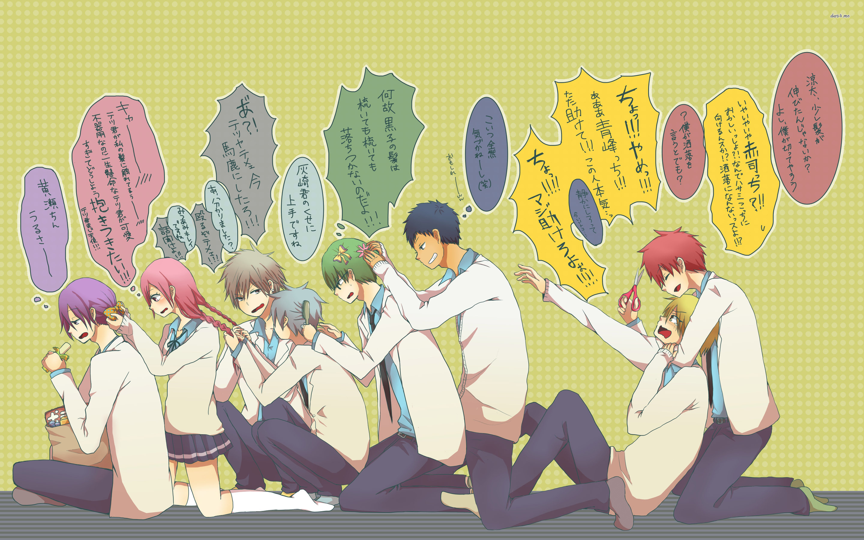 Kiseki No Sedai And Momoi - HD Wallpaper 