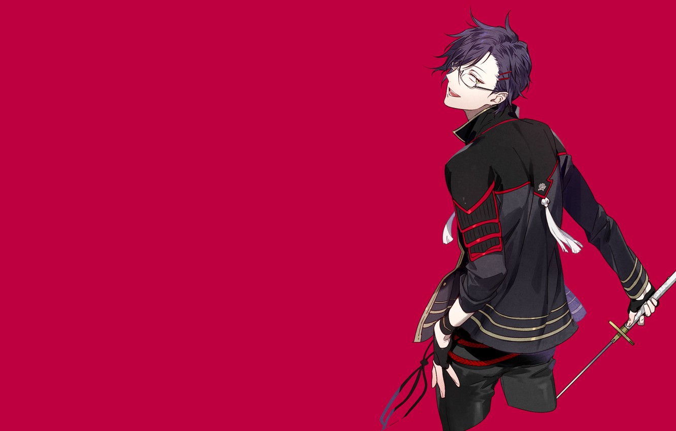 Photo Wallpaper Sword, Guy, Touken Ranbu, Dance Of - Touken Ranbu - HD Wallpaper 